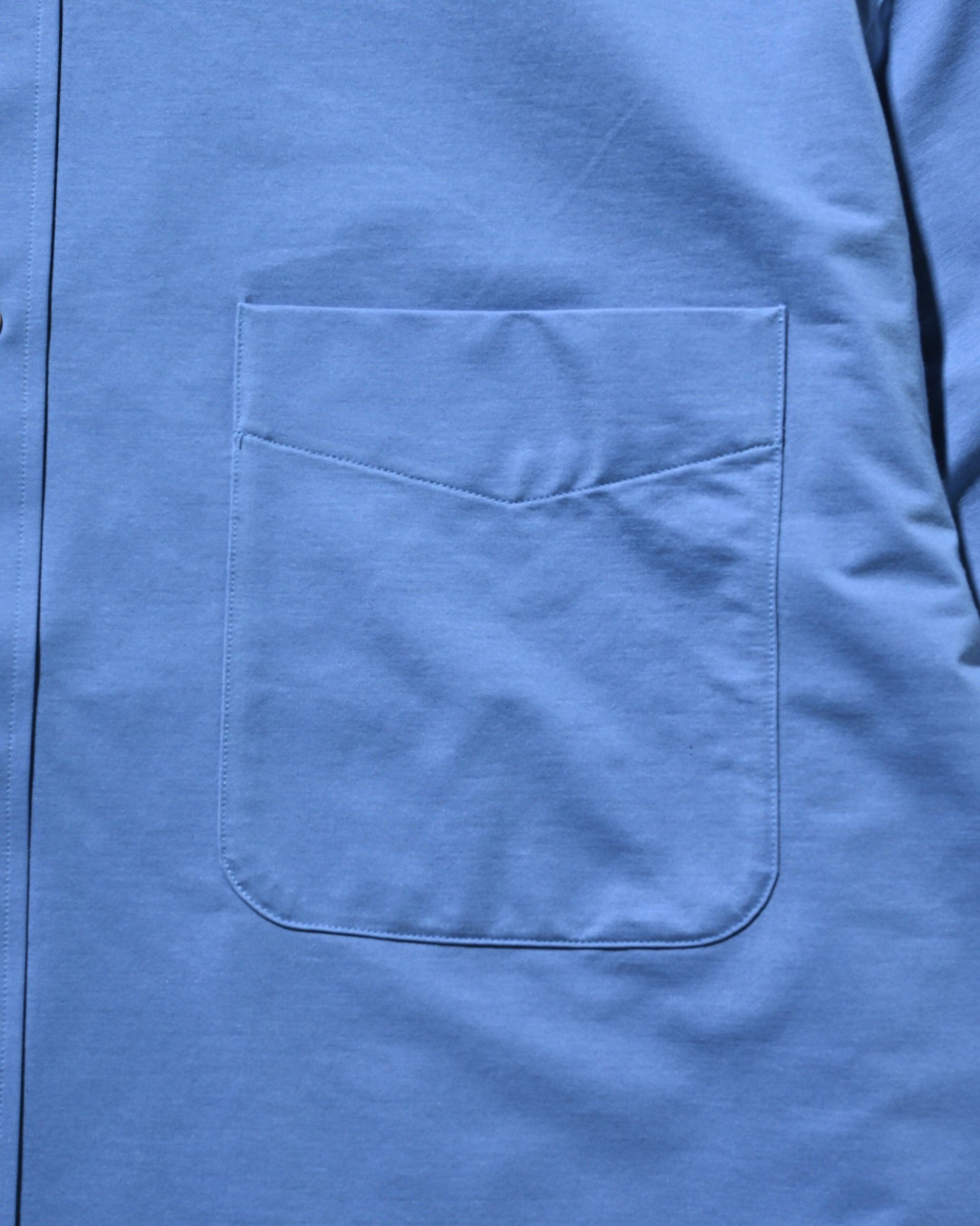 【9.17 WED 20:00- IN STOCK】46G KNIT EVERYDAY L/S SHIRT (SAX BLUE)