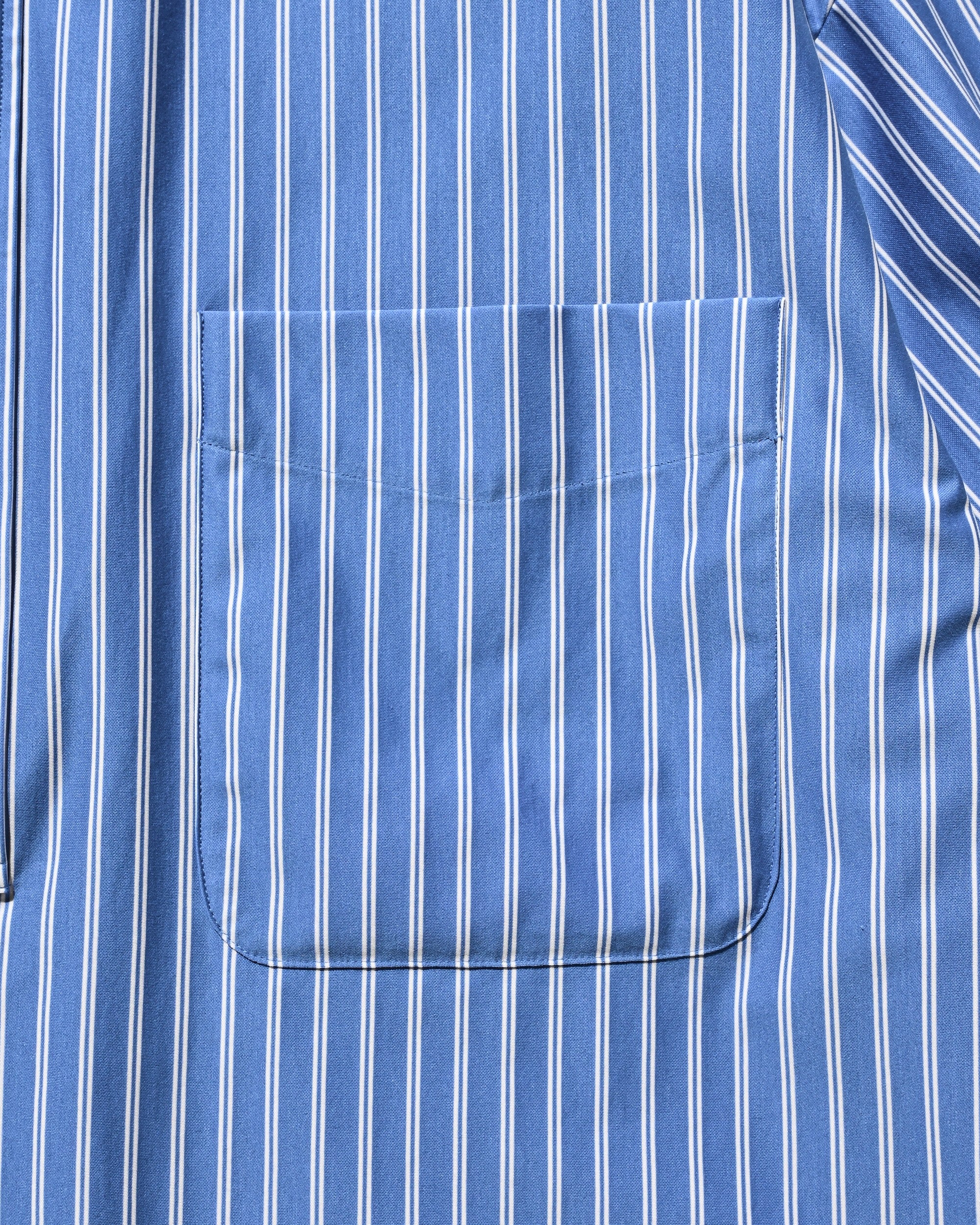 【9.27 SAT 20:00- IN STOCK】46G KNIT EVERYDAY PULLOVER L/S SHIRT (SAX BLUE STRIPE).