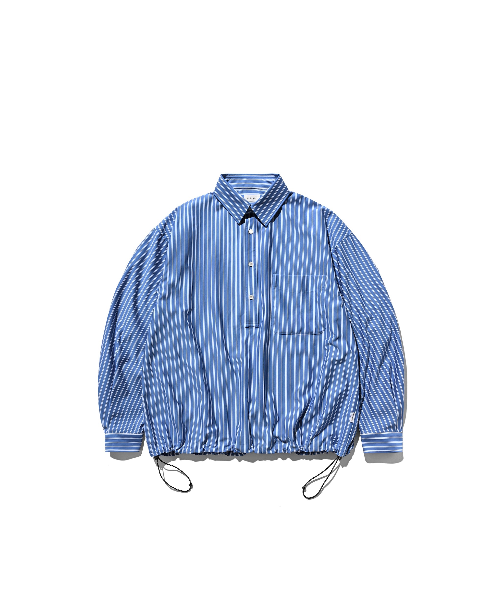 【9.27 SAT 20:00- IN STOCK】46G KNIT EVERYDAY PULLOVER L/S SHIRT (SAX BLUE STRIPE)