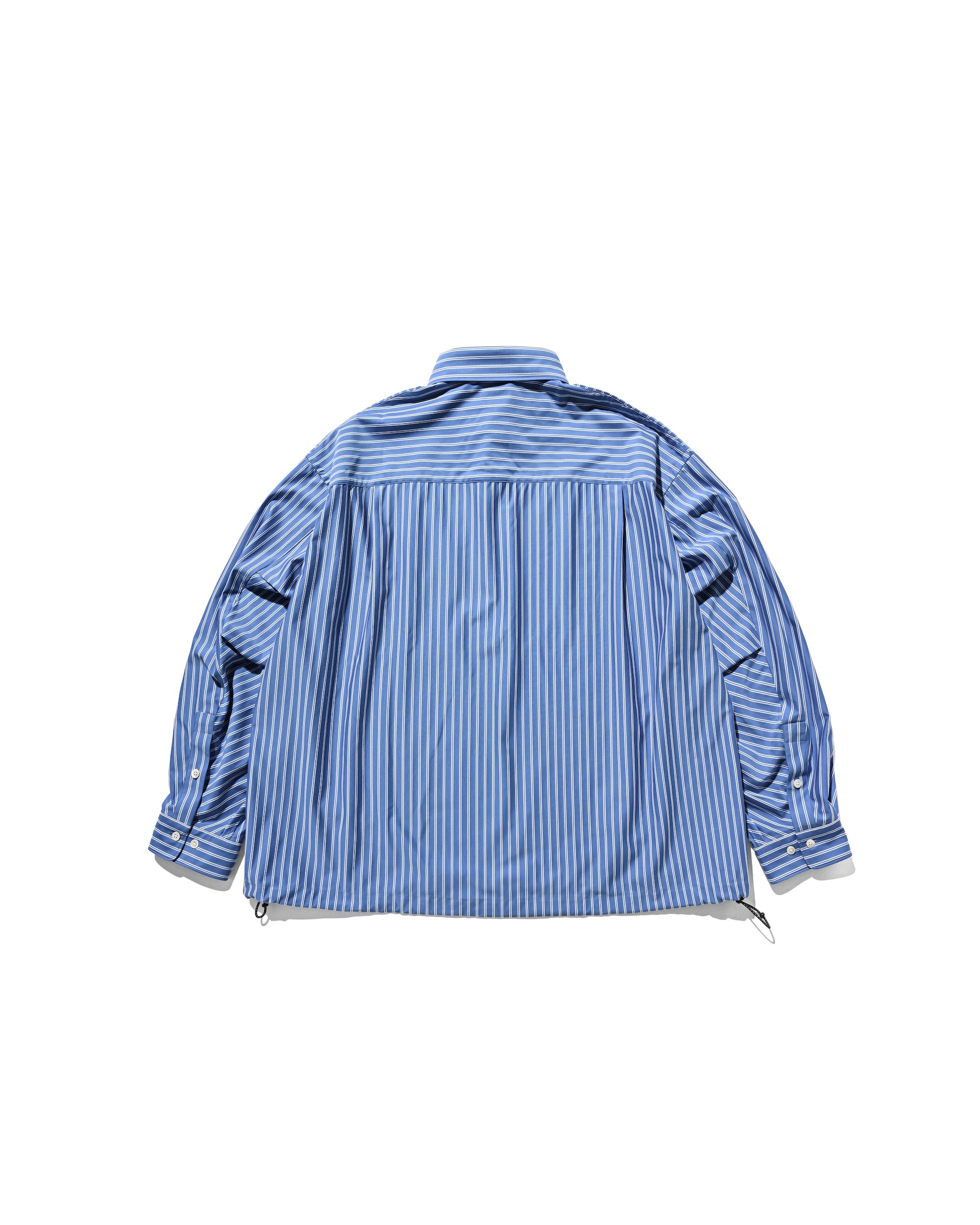 【9.27 SAT 20:00- IN STOCK】46G KNIT EVERYDAY PULLOVER L/S SHIRT (SAX BLUE STRIPE).