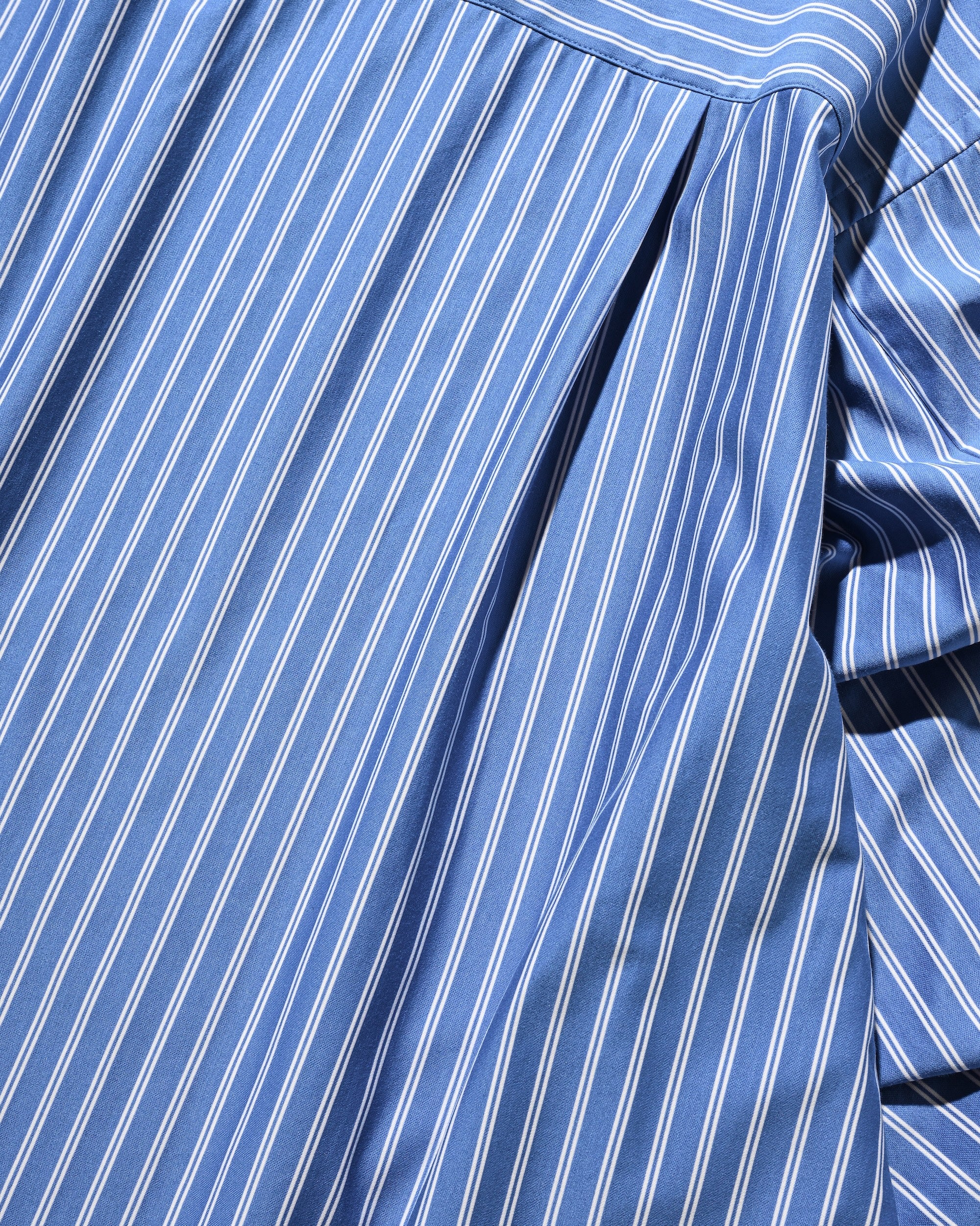 【9.27 SAT 20:00- IN STOCK】46G KNIT EVERYDAY PULLOVER L/S SHIRT (SAX BLUE STRIPE).