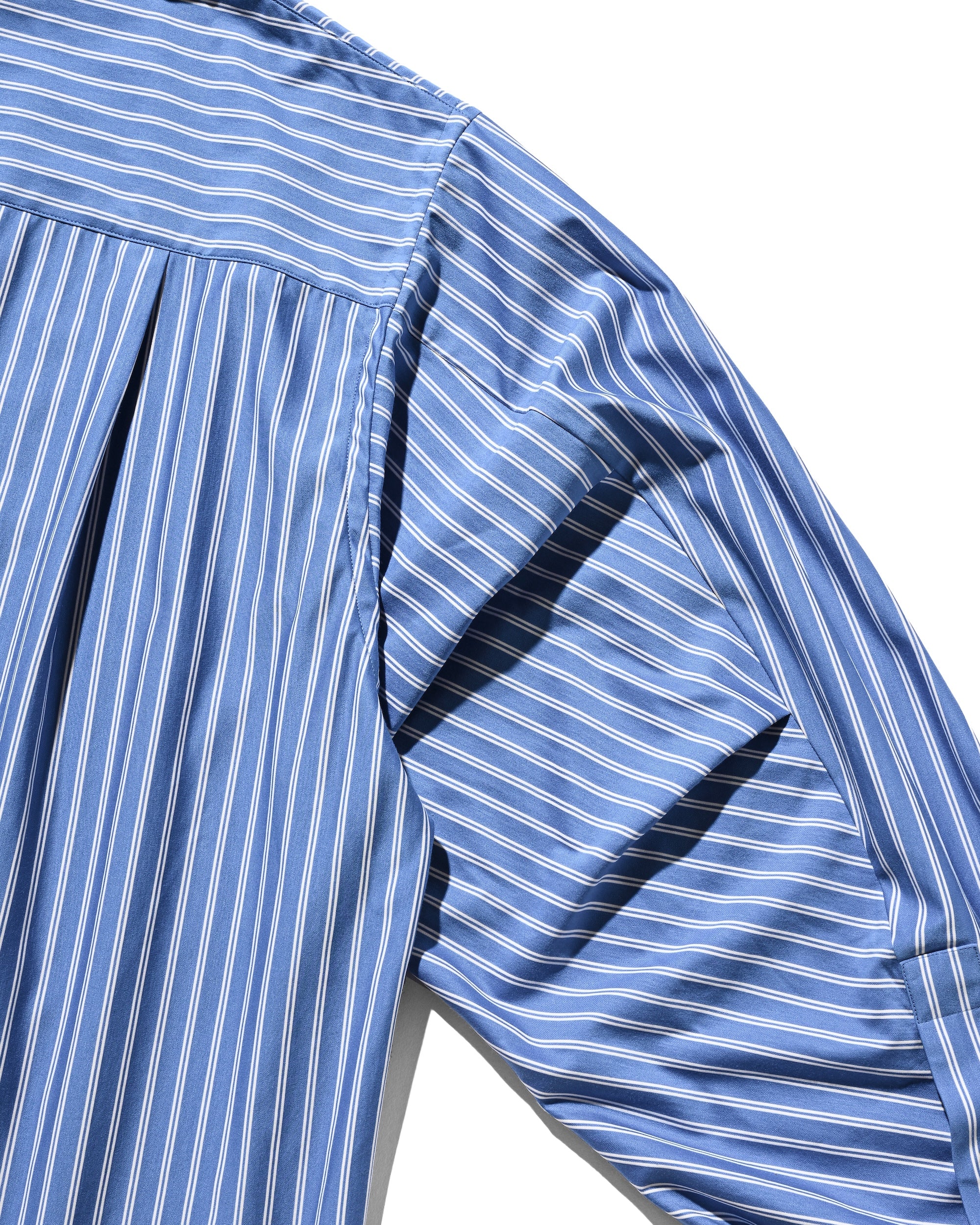 【9.27 SAT 20:00- IN STOCK】46G KNIT EVERYDAY PULLOVER L/S SHIRT (SAX BLUE STRIPE).