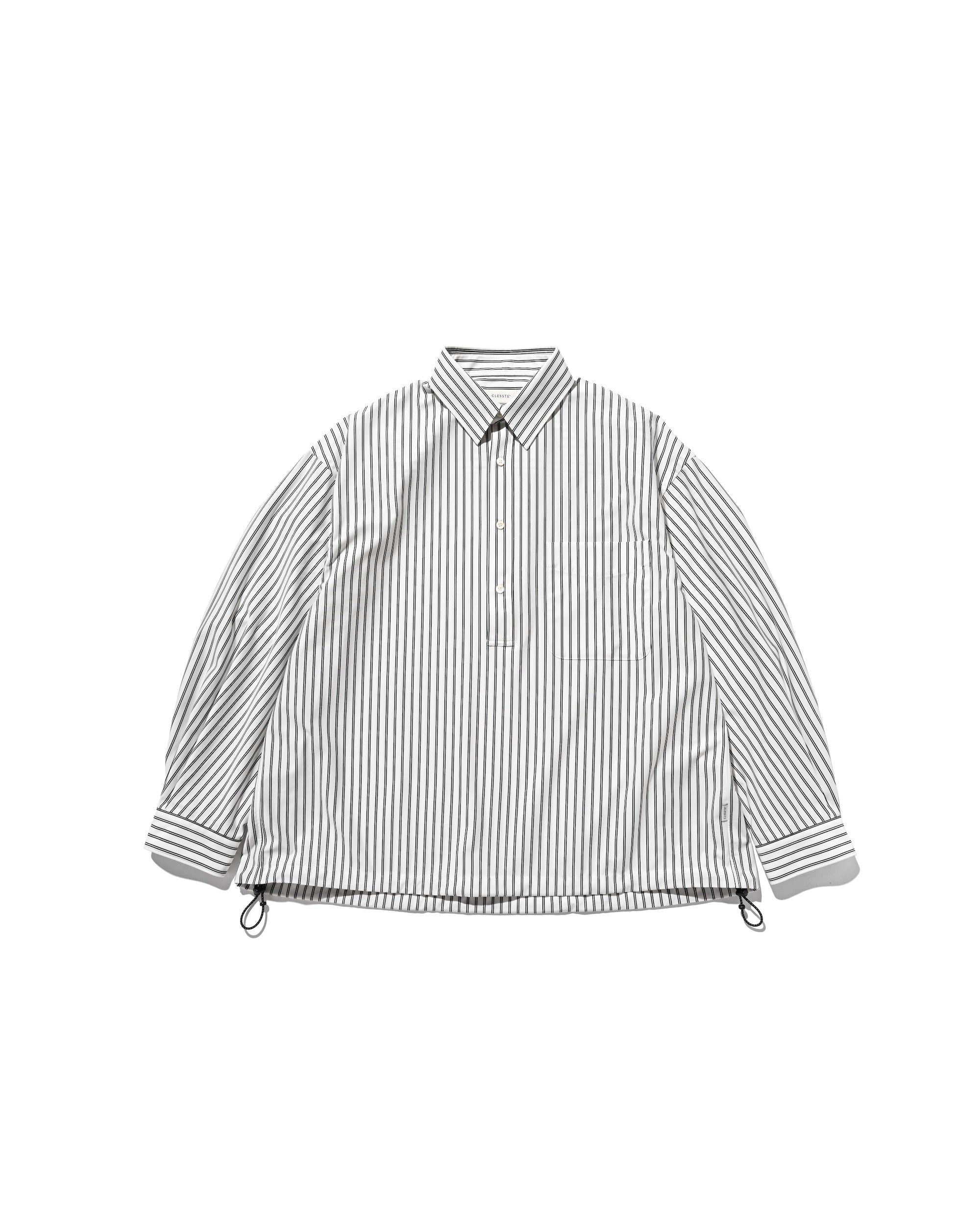 【9.27 SAT 20:00- IN STOCK】46G KNIT EVERYDAY PULLOVER L/S SHIRT (WHITE STRIPE)