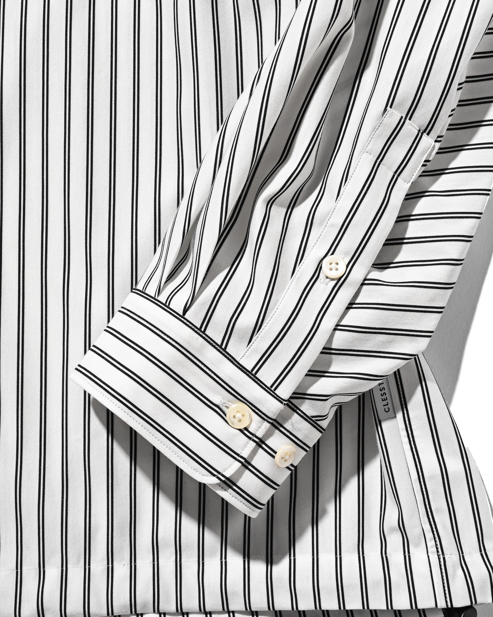 【9.27 SAT 20:00- IN STOCK】46G KNIT EVERYDAY PULLOVER L/S SHIRT (WHITE STRIPE)