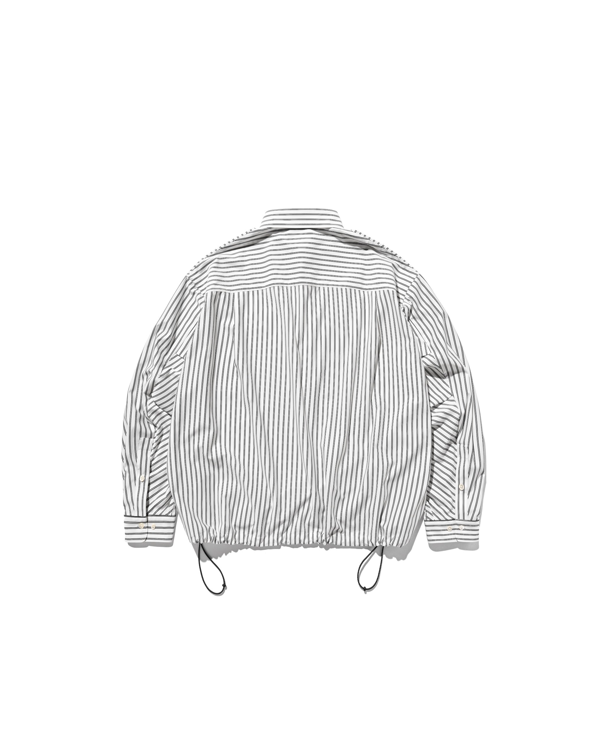 【9.27 SAT 20:00- IN STOCK】46G KNIT EVERYDAY PULLOVER L/S SHIRT (WHITE STRIPE)