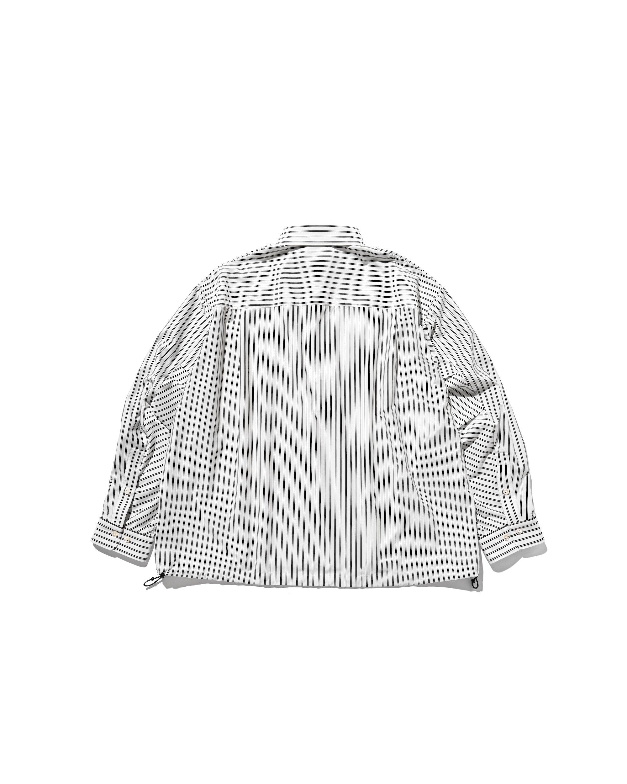 【9.27 SAT 20:00- IN STOCK】46G KNIT EVERYDAY PULLOVER L/S SHIRT (WHITE STRIPE)