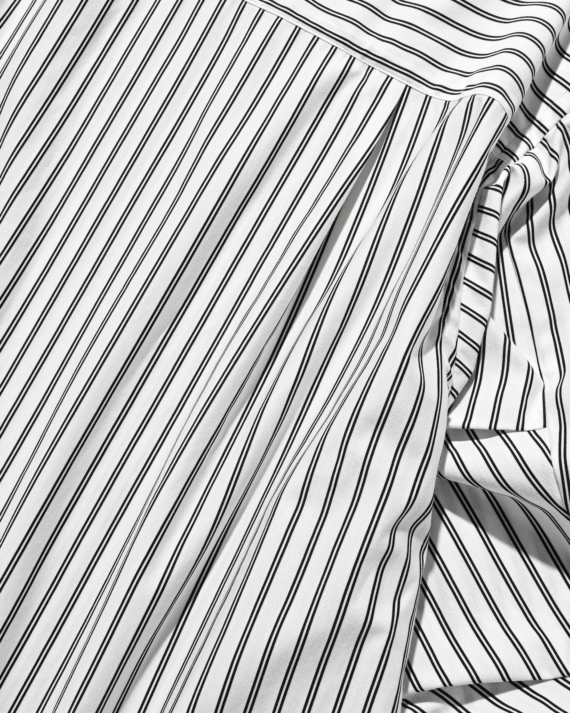 【9.27 SAT 20:00- IN STOCK】46G KNIT EVERYDAY PULLOVER L/S SHIRT (WHITE STRIPE)