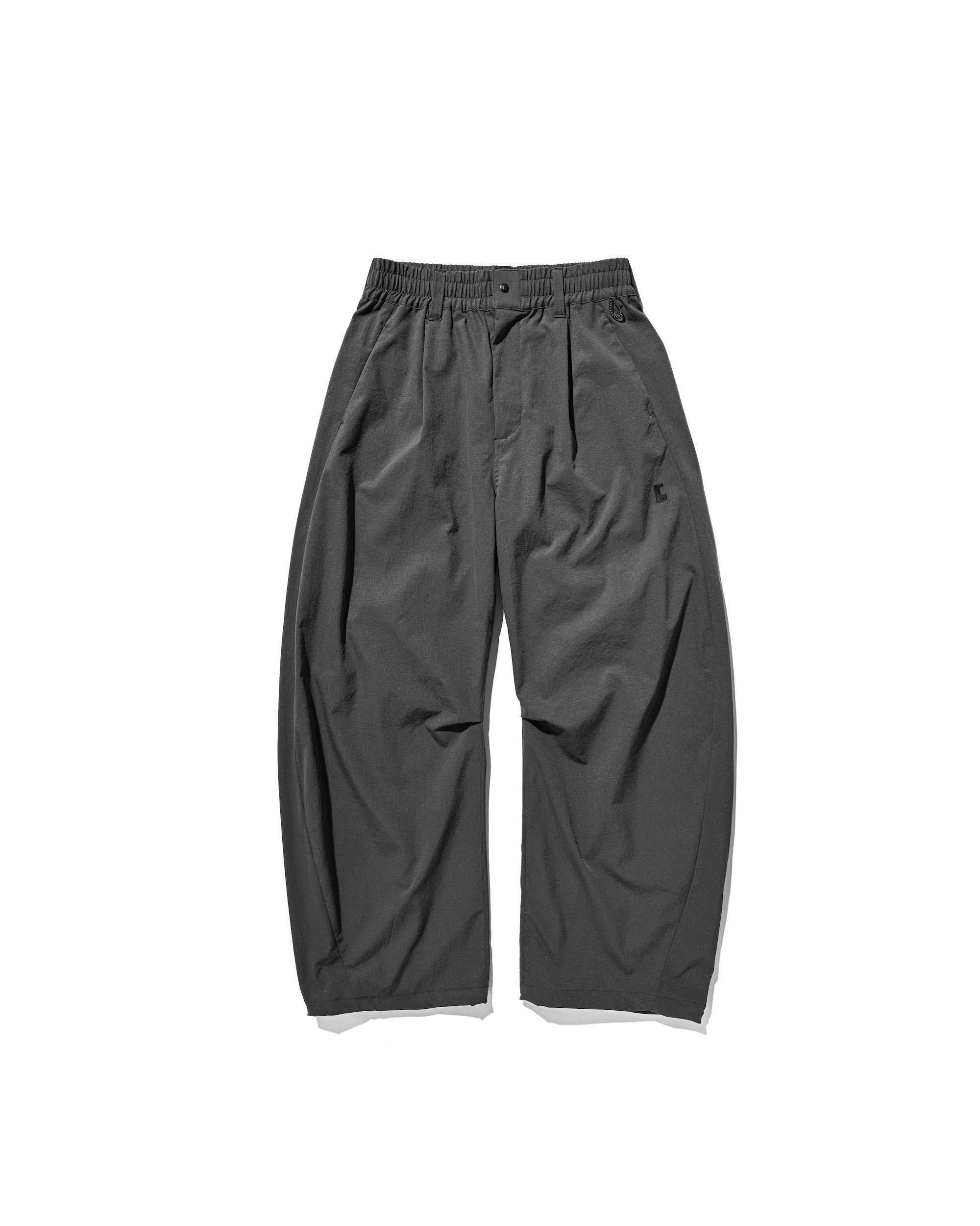【9.20 SAT 20:00- IN STOCK】CITY UNIFORM BARREL LEG EASY PANTS (GRAY)