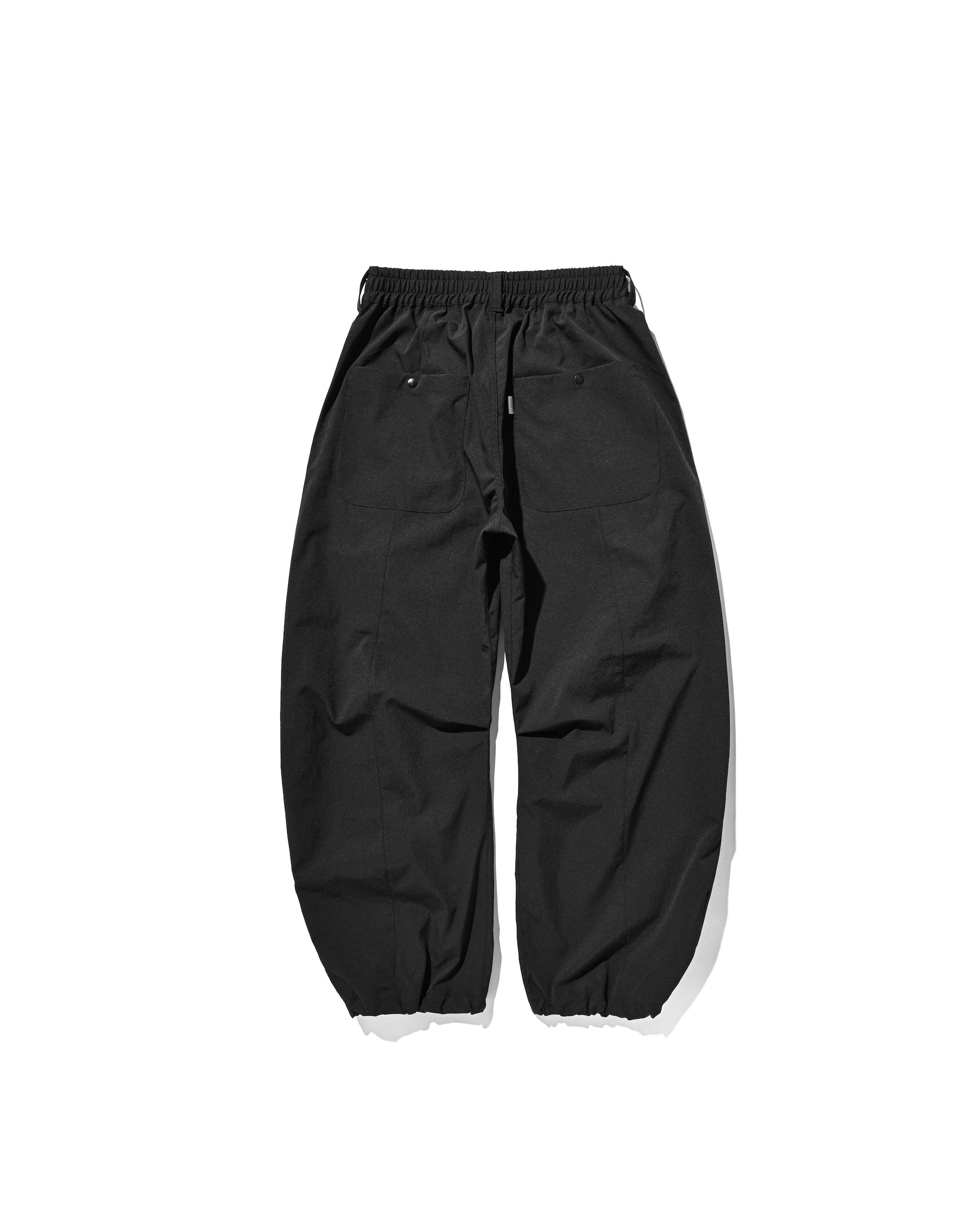 【9.20 SAT 20:00- IN STOCK】CITY UNIFORM BARREL LEG EASY PANTS (BLACK)