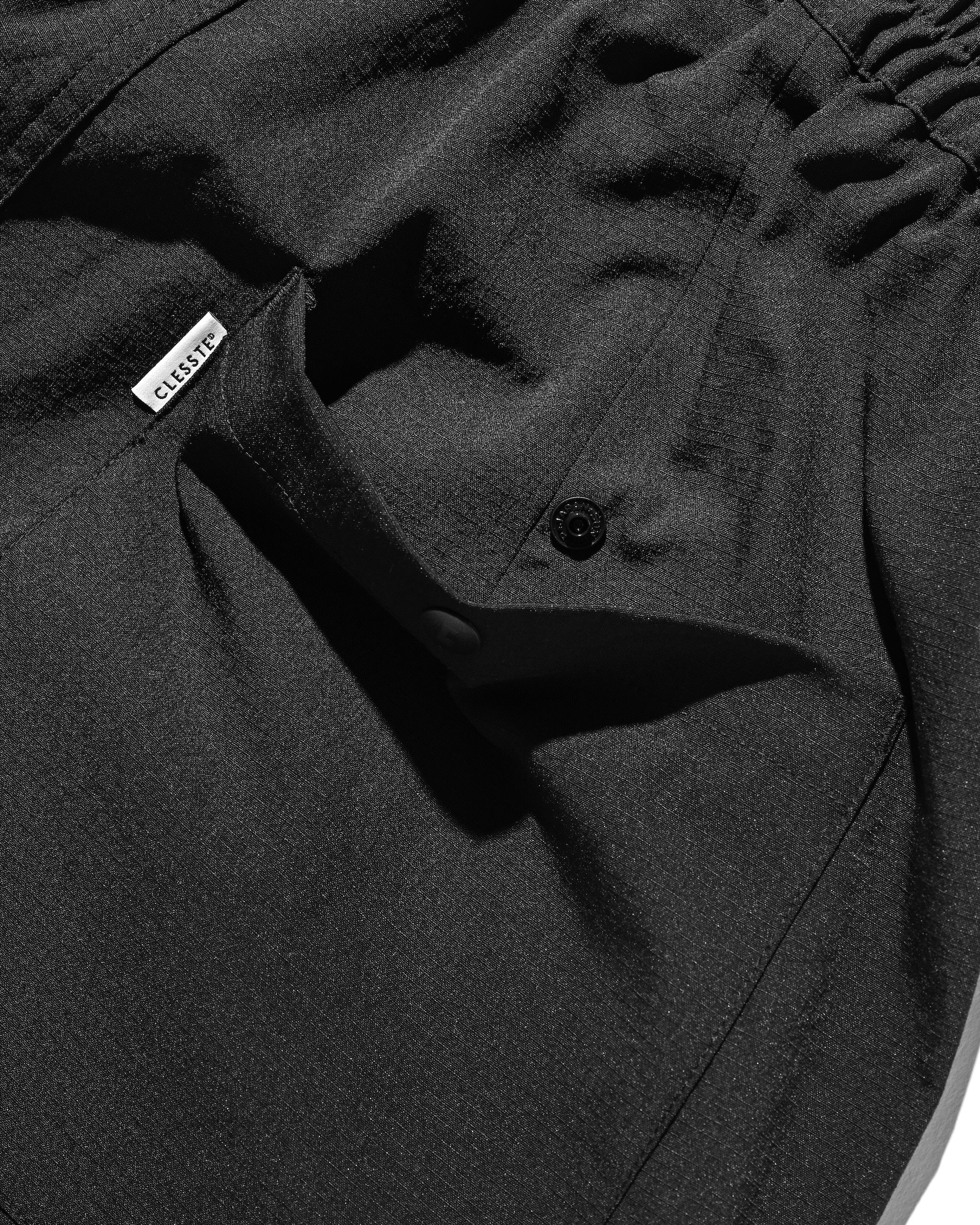 【9.20 SAT 20:00- IN STOCK】CITY UNIFORM BARREL LEG EASY PANTS (BLACK)