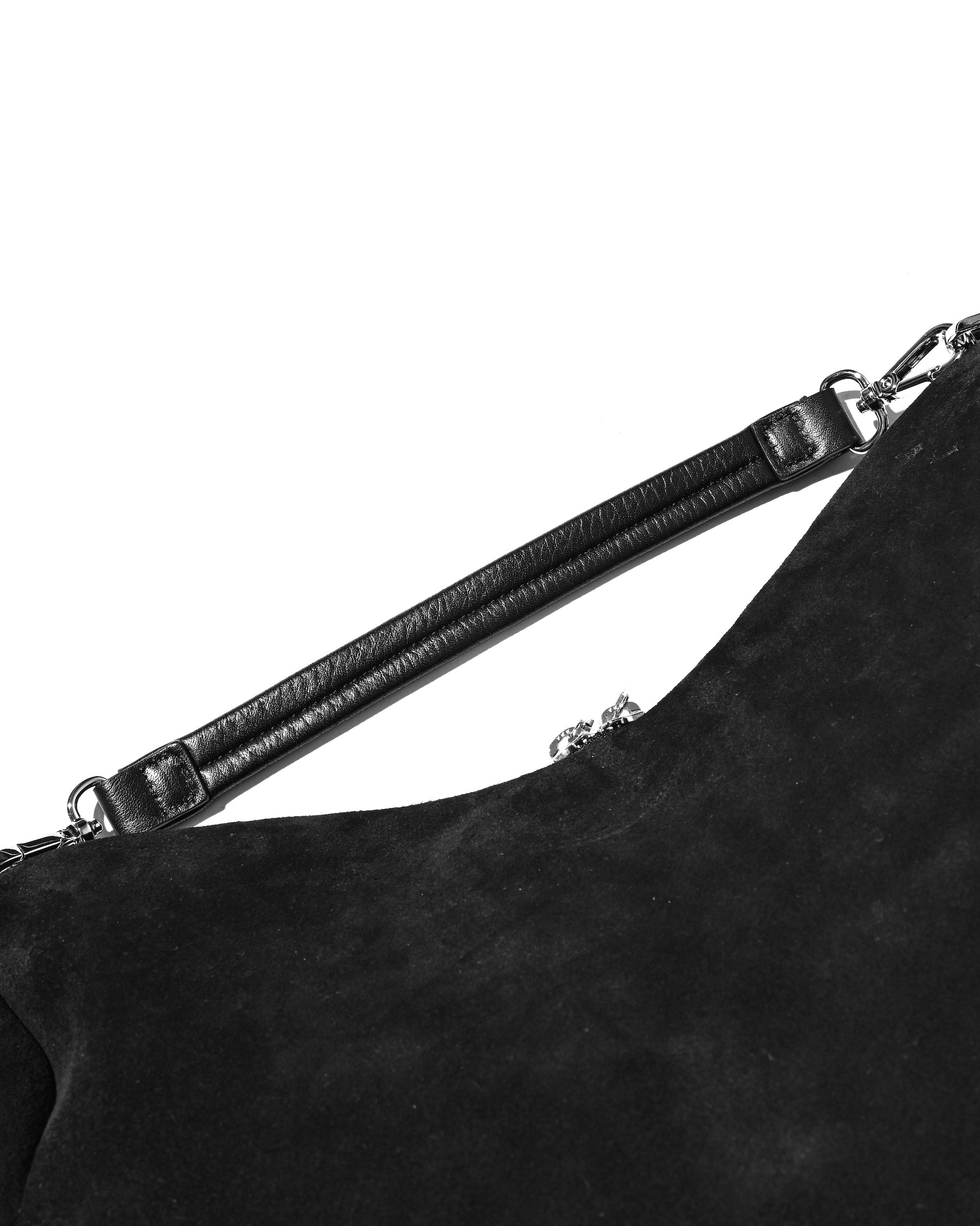 SUEDE DAYOFF BAG (BLACK)