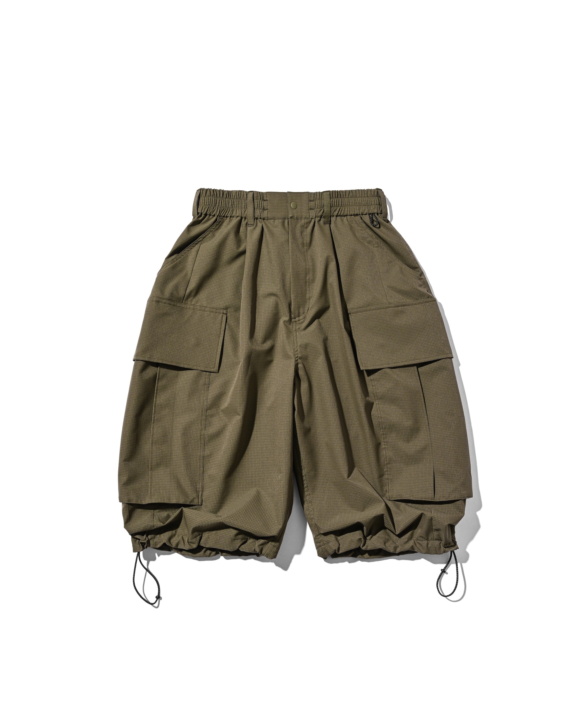 【4.11 SAT 20:00- IN STOCK】COOLDOTS® CITY MEGA POCKET BALLOON CARGO HALF PANTS (OLIVE)