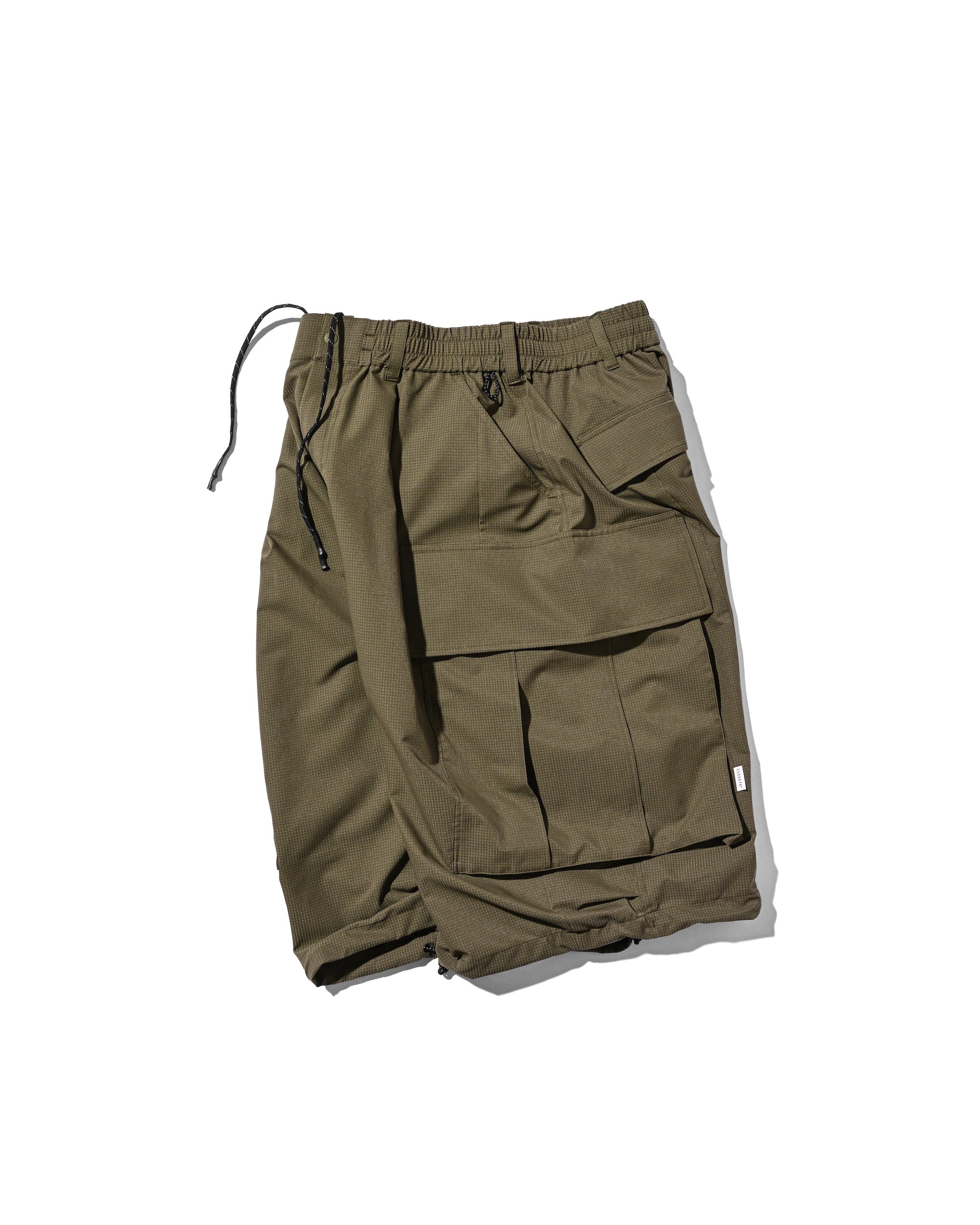 【4.11 SAT 20:00- IN STOCK】COOLDOTS® CITY MEGA POCKET BALLOON CARGO HALF PANTS (OLIVE)