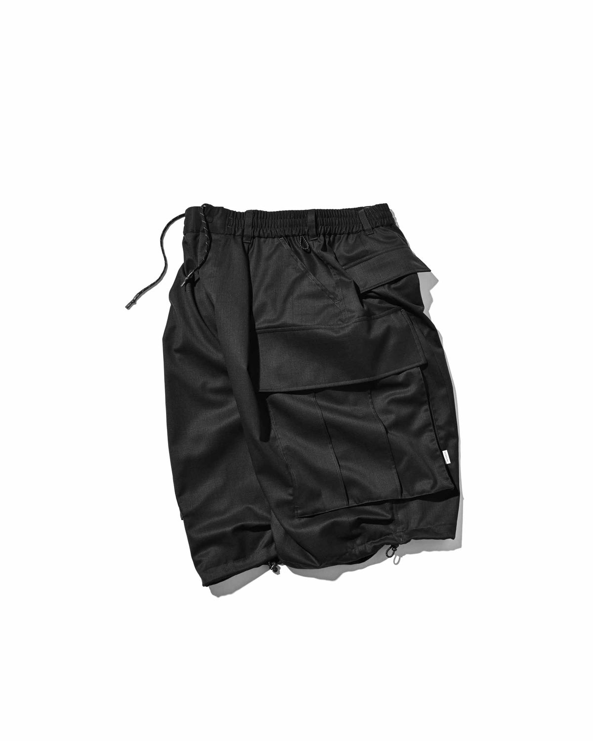 GLEN PLAID WOOL CITY MEGA POCKET BALLOON CARGO HALF PANTS(CHECK)