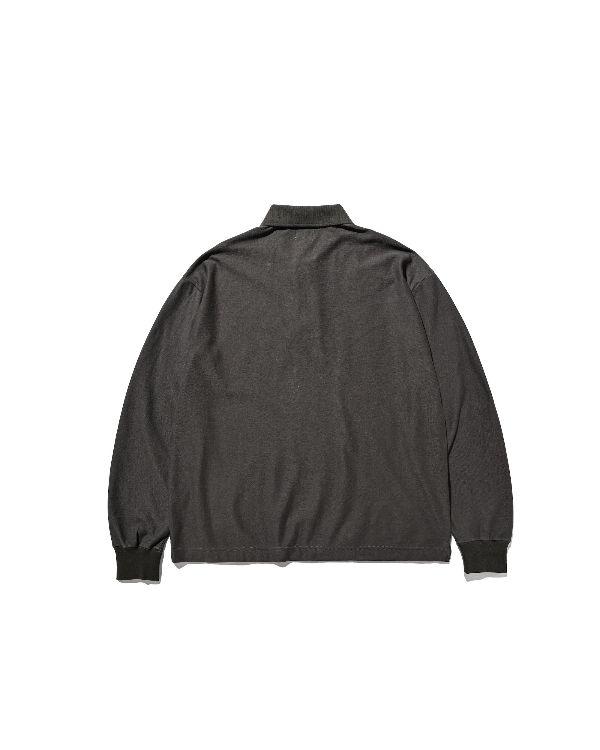 【10.15 WED 20:00- IN STOCK】"C" COTTON CITY L/S POLO SHIRT FOR YGM (CHARCOAL)