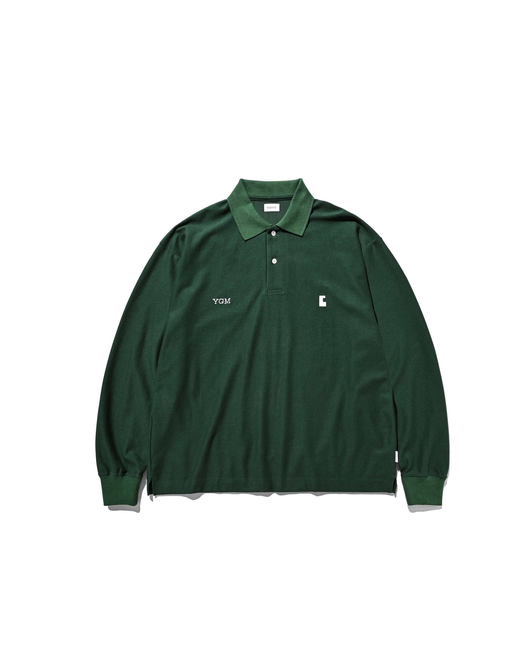 【10.15 WED 20:00- IN STOCK】"C" COTTON CITY L/S POLO SHIRT FOR YGM (GREEN)