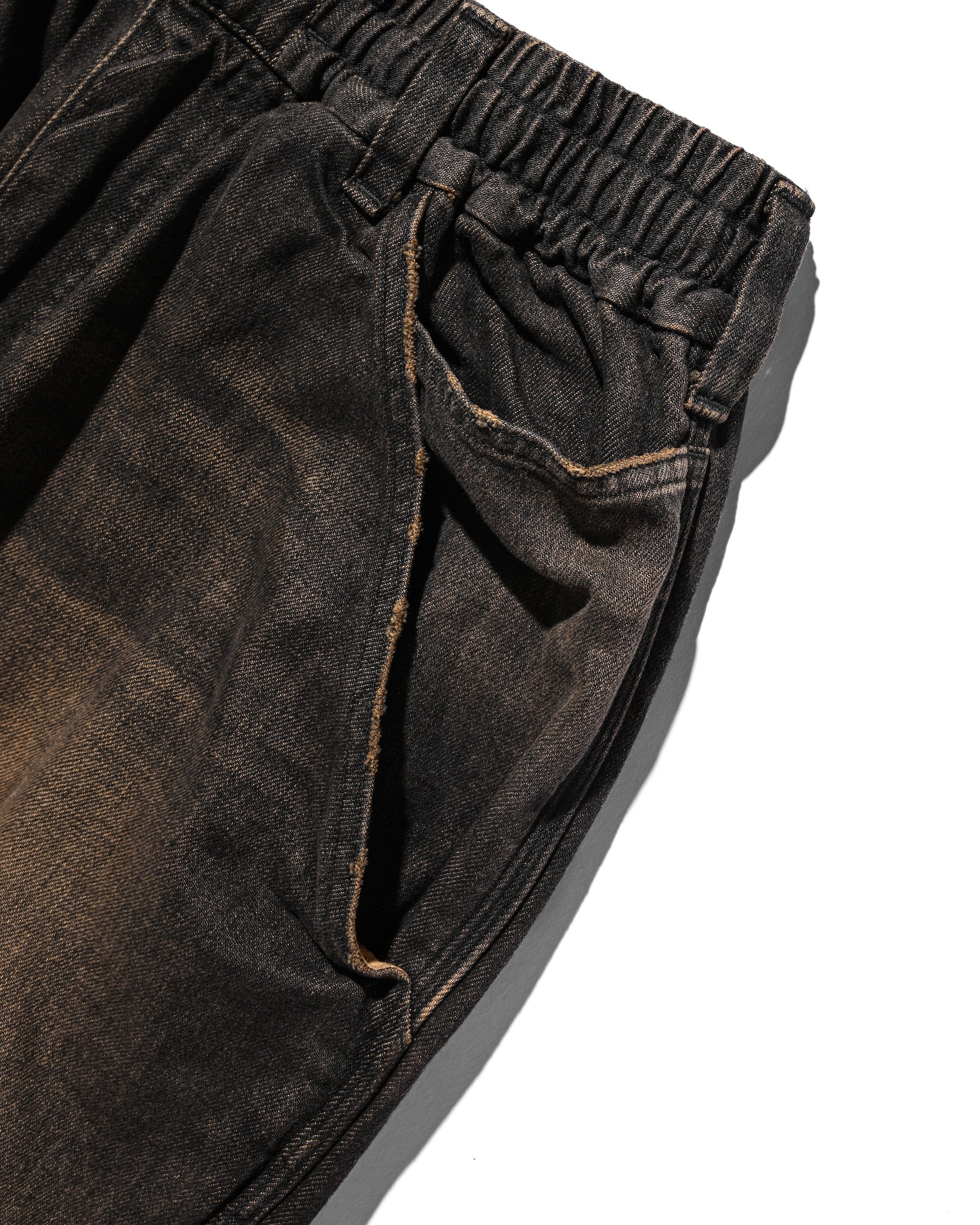 clesste デニムパンツ VINTAGE DYED SELVEDGE DENIM WORKER PANTS (VINTAGE BLACK)