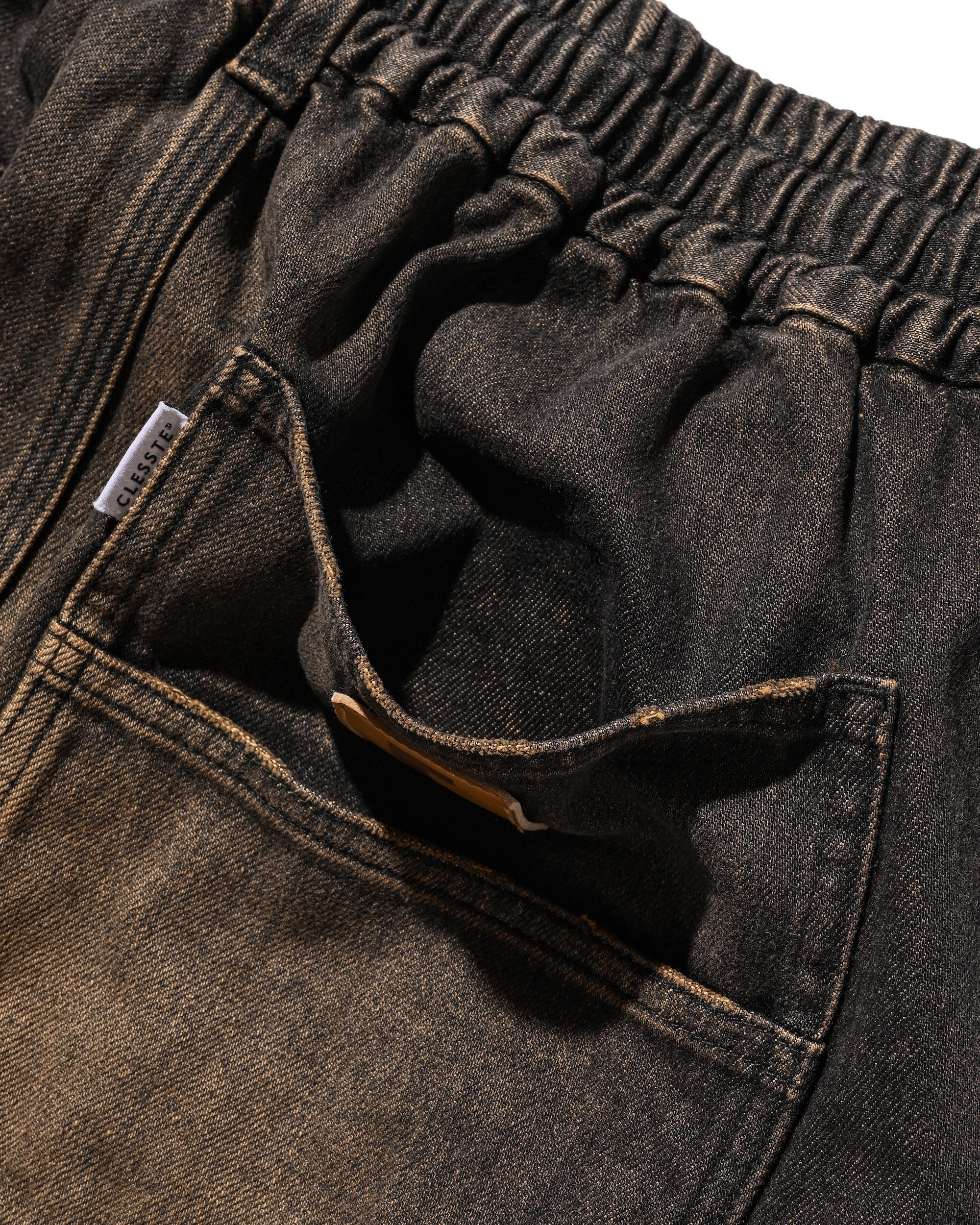 11.5 WED 20:00- IN STOCK】VINTAGE DYED SELVEDGE DENIM WORKER PANTS (VI