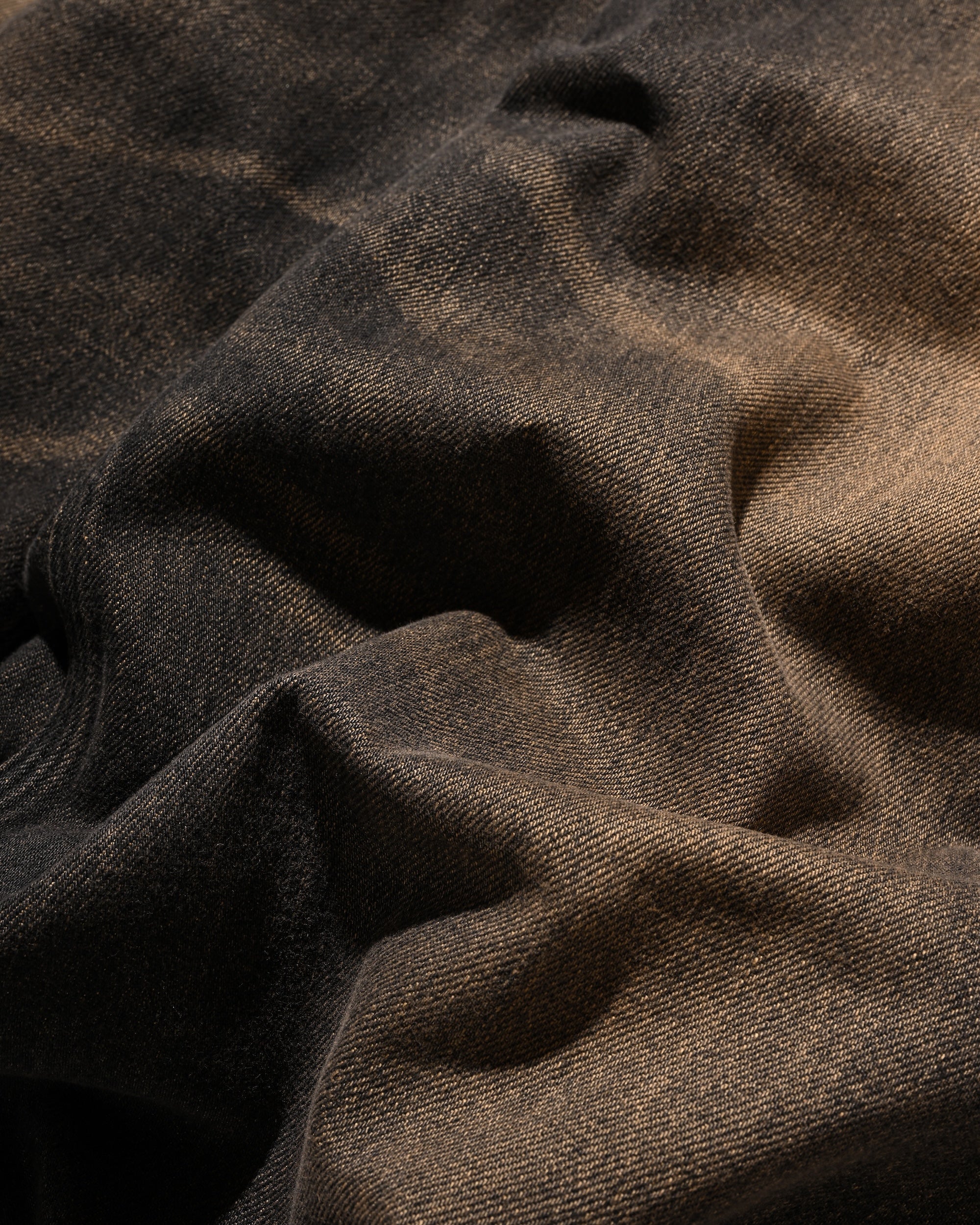 【11.5 WED 20:00- IN STOCK】VINTAGE DYED SELVEDGE DENIM WORKER PANTS (VINTAGE BLACK)