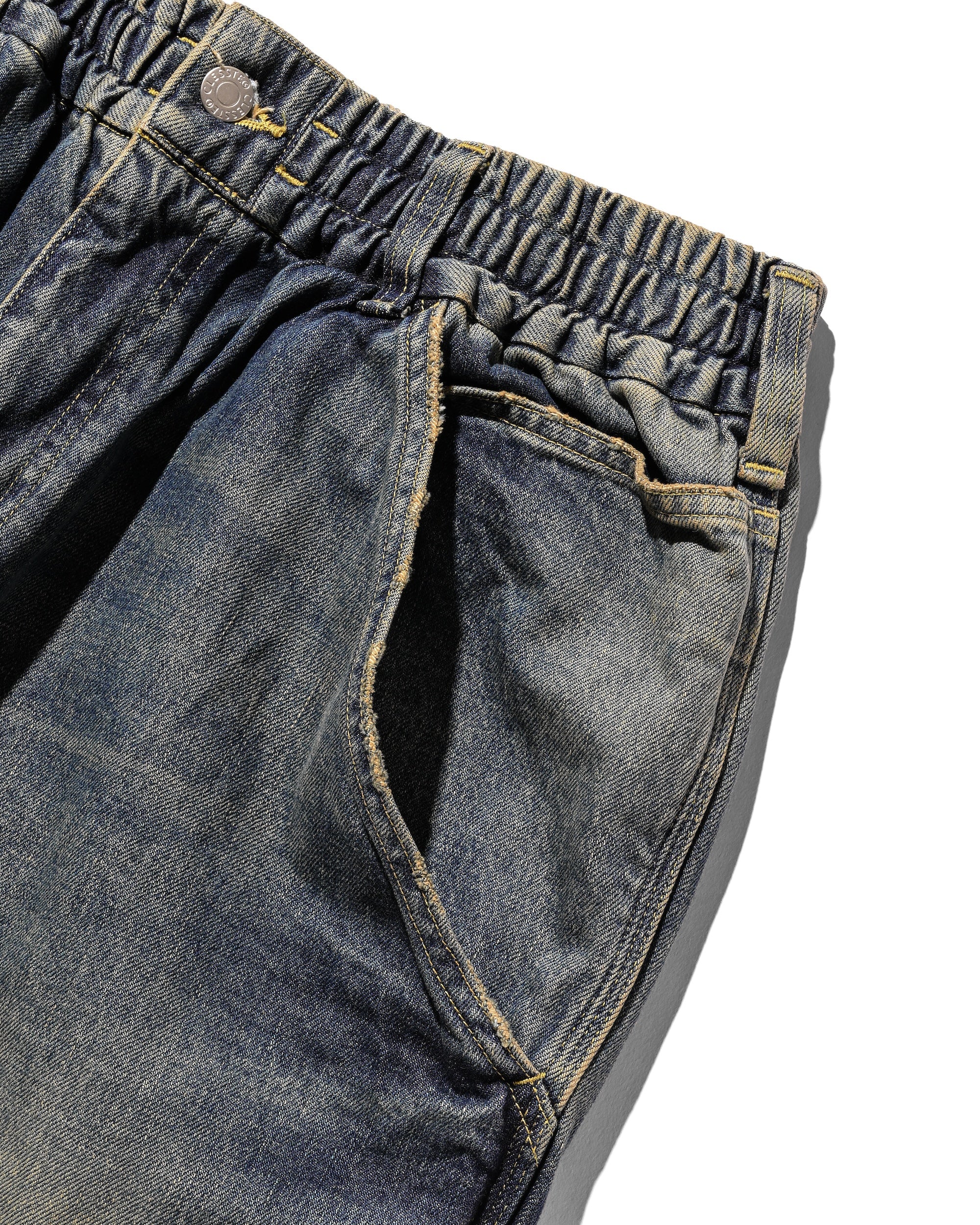 clesste デニム サイズ1 VINTAGE DYED SELVEDGE DENIM WORKER PANTS (VINTAGE INDIGO)