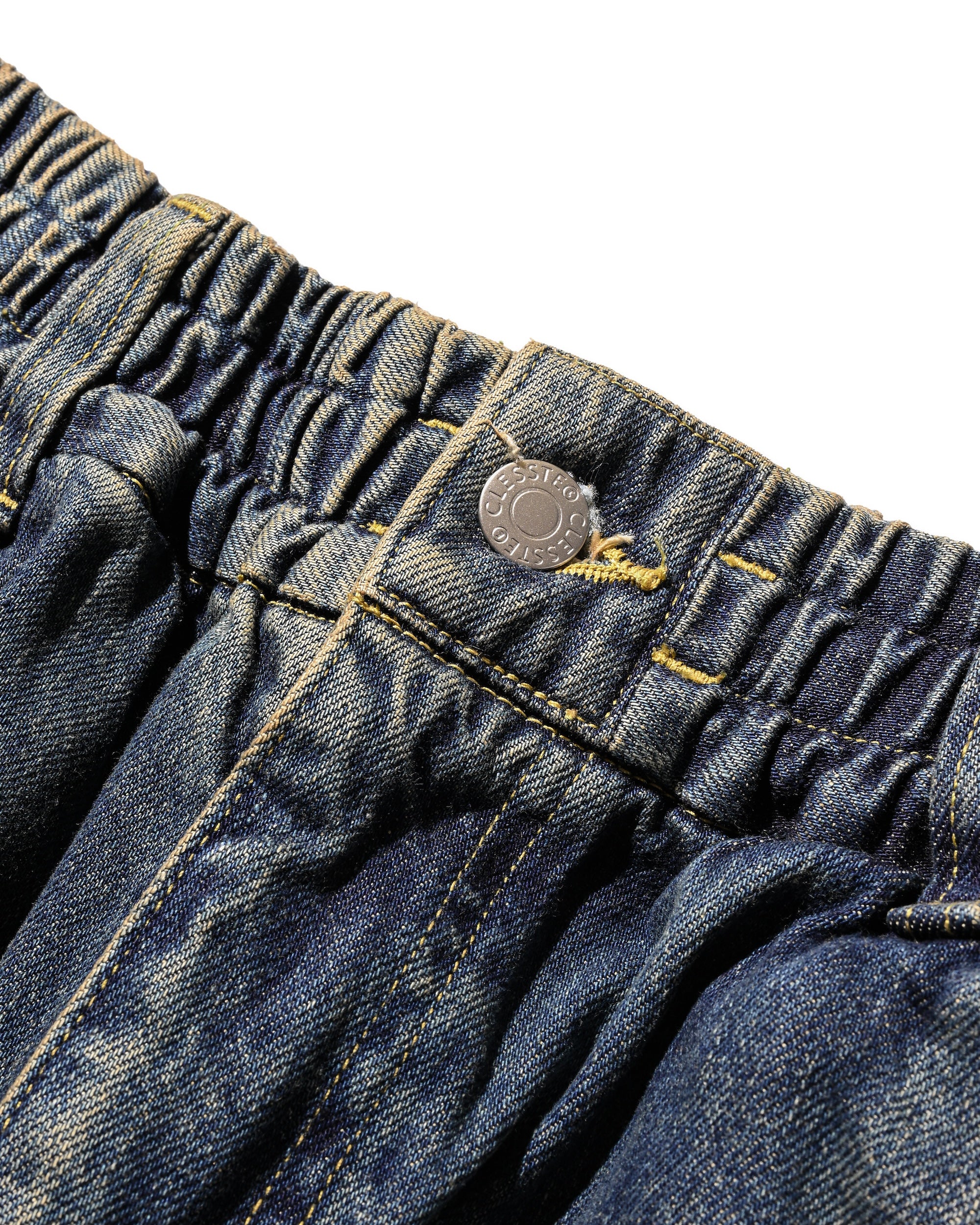 【11.5 WED 20:00- IN STOCK】VINTAGE DYED SELVEDGE DENIM WORKER PANTS (VINTAGE INDIGO)
