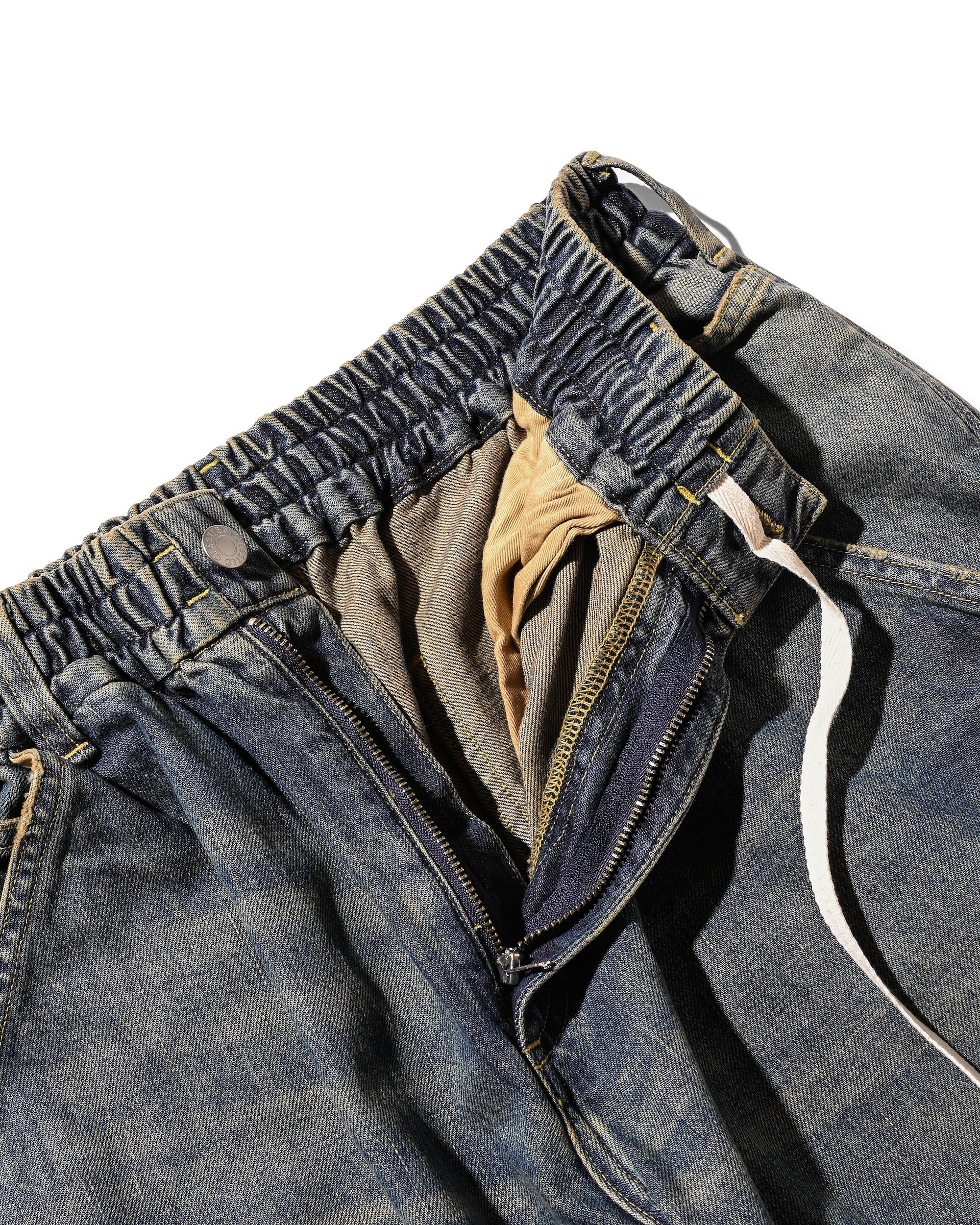 clesste デニムパンツ VINTAGE DYED SELVEDGE DENIM WORKER PANTS (VINTAGE BLACK)