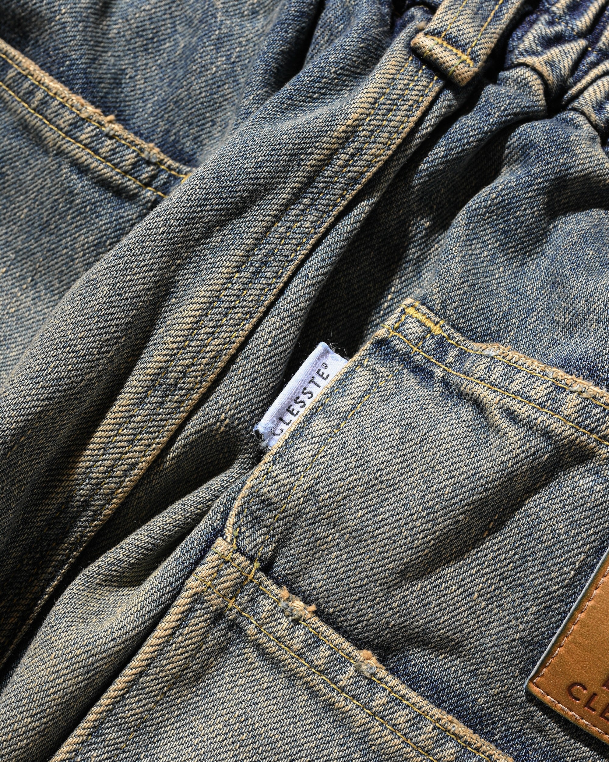 【11.5 WED 20:00- IN STOCK】VINTAGE DYED SELVEDGE DENIM WORKER PANTS (VINTAGE INDIGO)