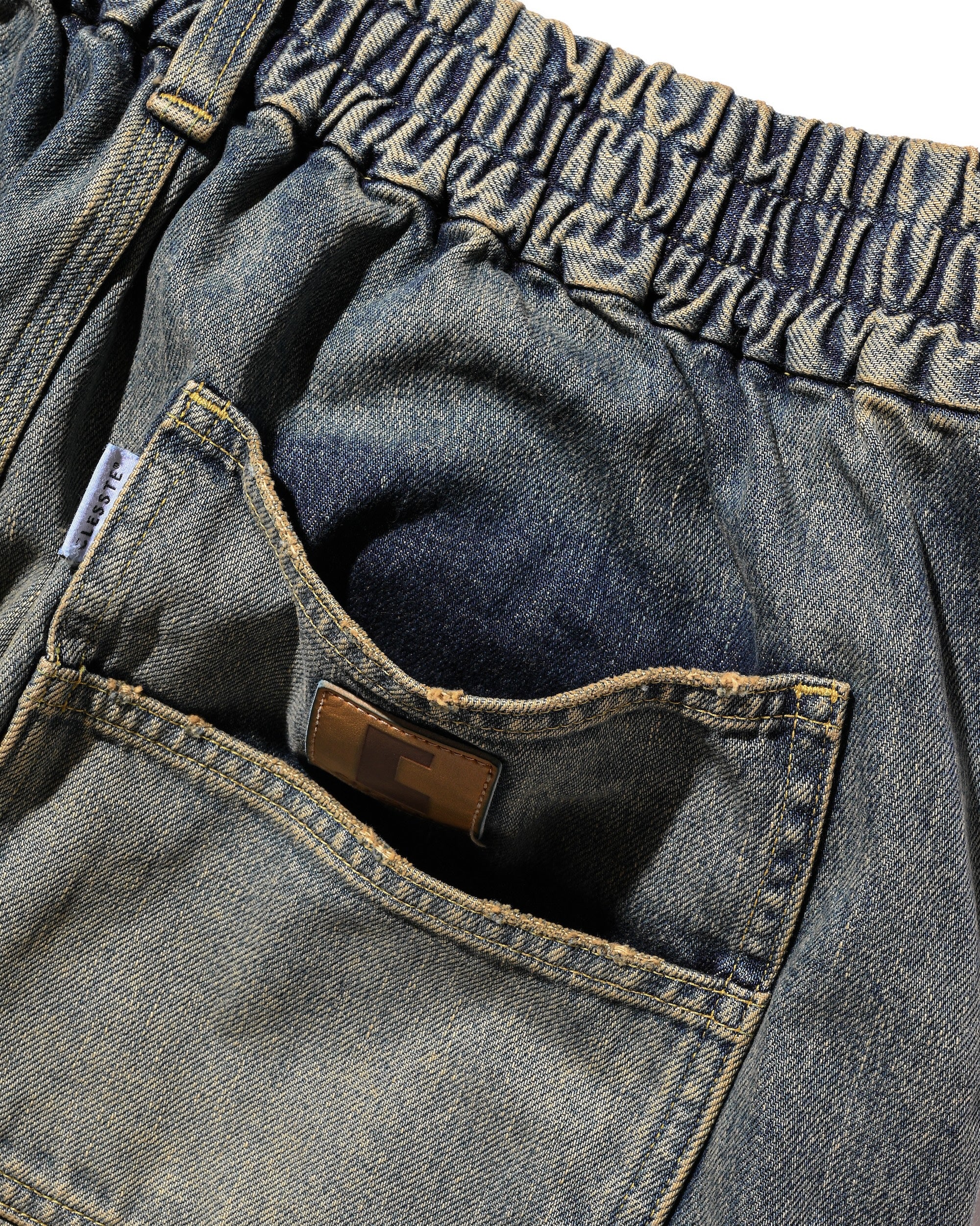 【11.5 WED 20:00- IN STOCK】VINTAGE DYED SELVEDGE DENIM WORKER PANTS (VINTAGE INDIGO)