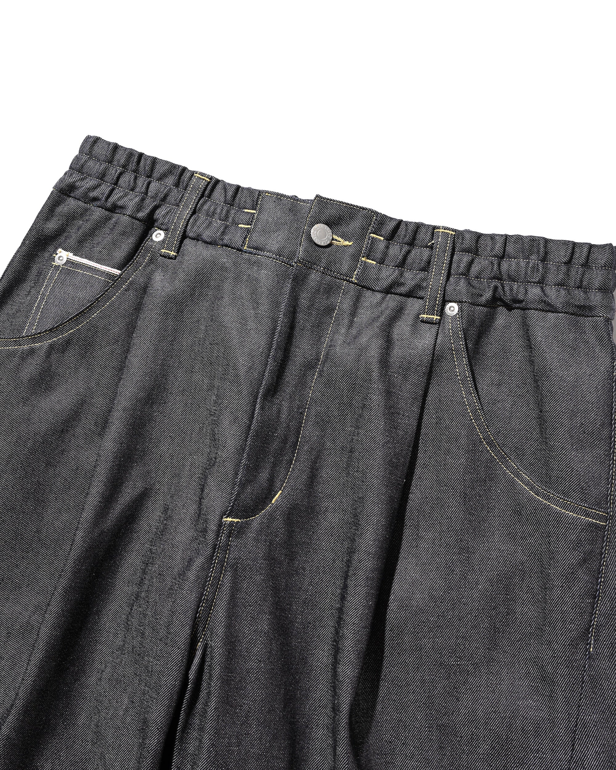 SELVEDGE DENIM CITY BAGGY HALF PANTS (RIGID INDIGO)