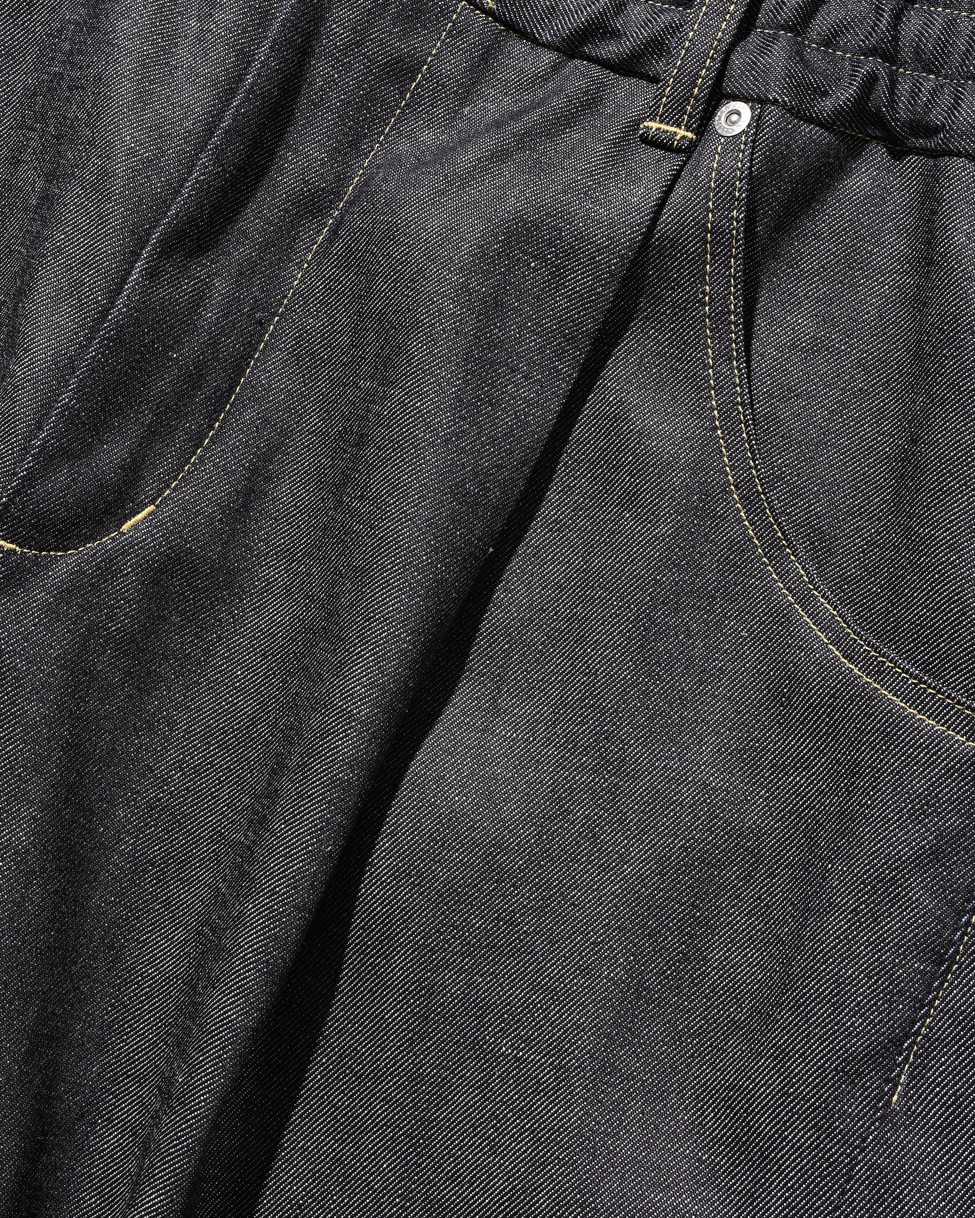 SELVEDGE DENIM CITY BAGGY HALF PANTS (RIGID INDIGO)