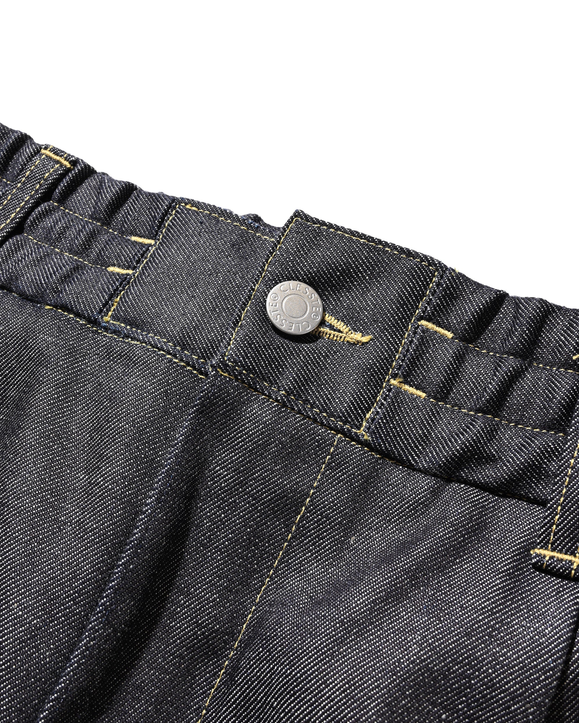 SELVEDGE DENIM CITY BAGGY HALF PANTS (RIGID INDIGO)