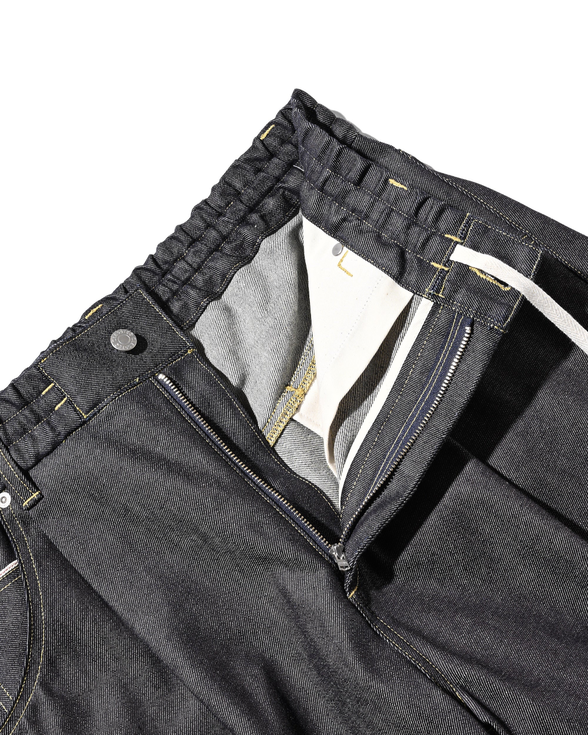 SELVEDGE DENIM CITY BAGGY HALF PANTS (RIGID INDIGO)