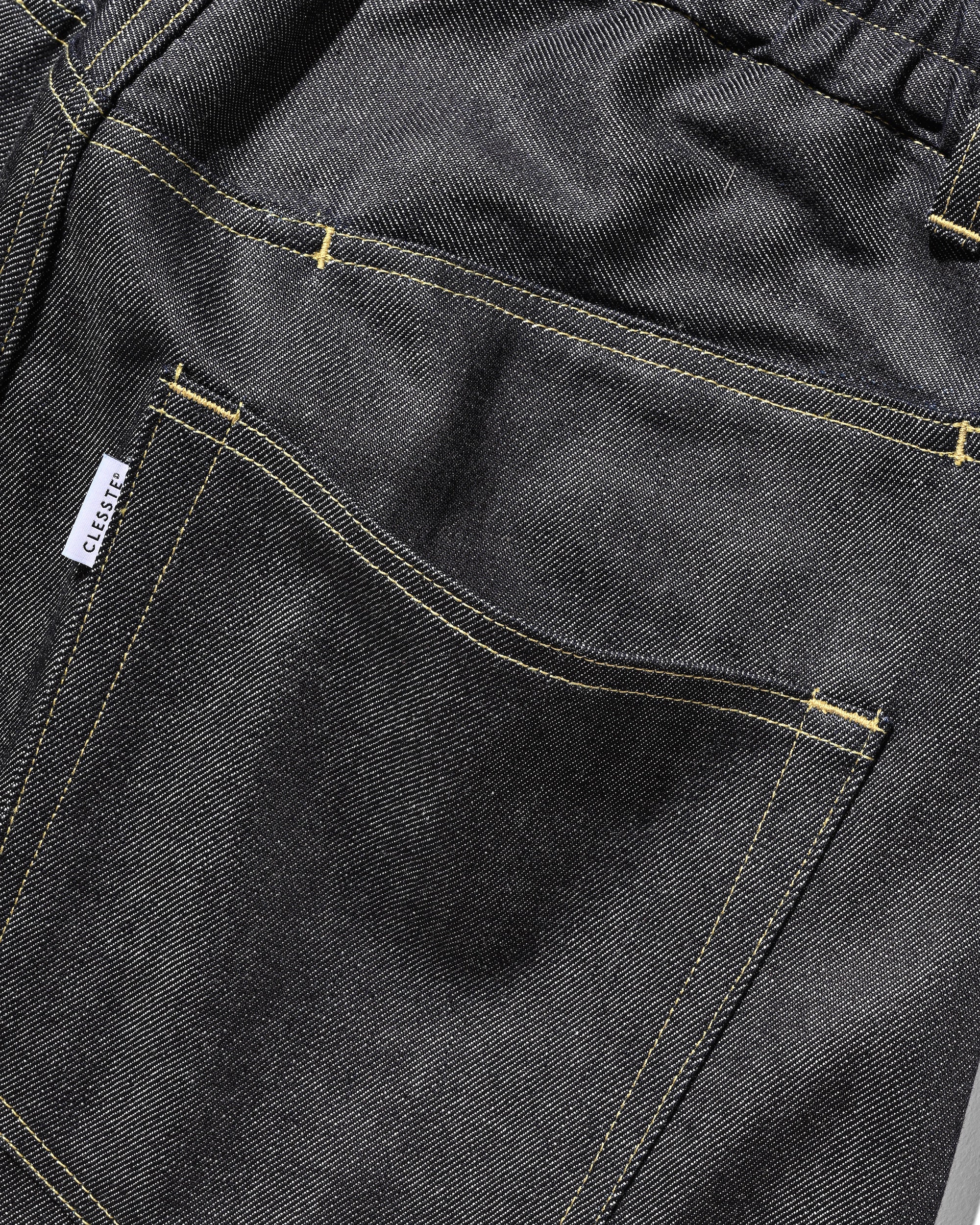 SELVEDGE DENIM CITY BAGGY HALF PANTS (RIGID INDIGO)