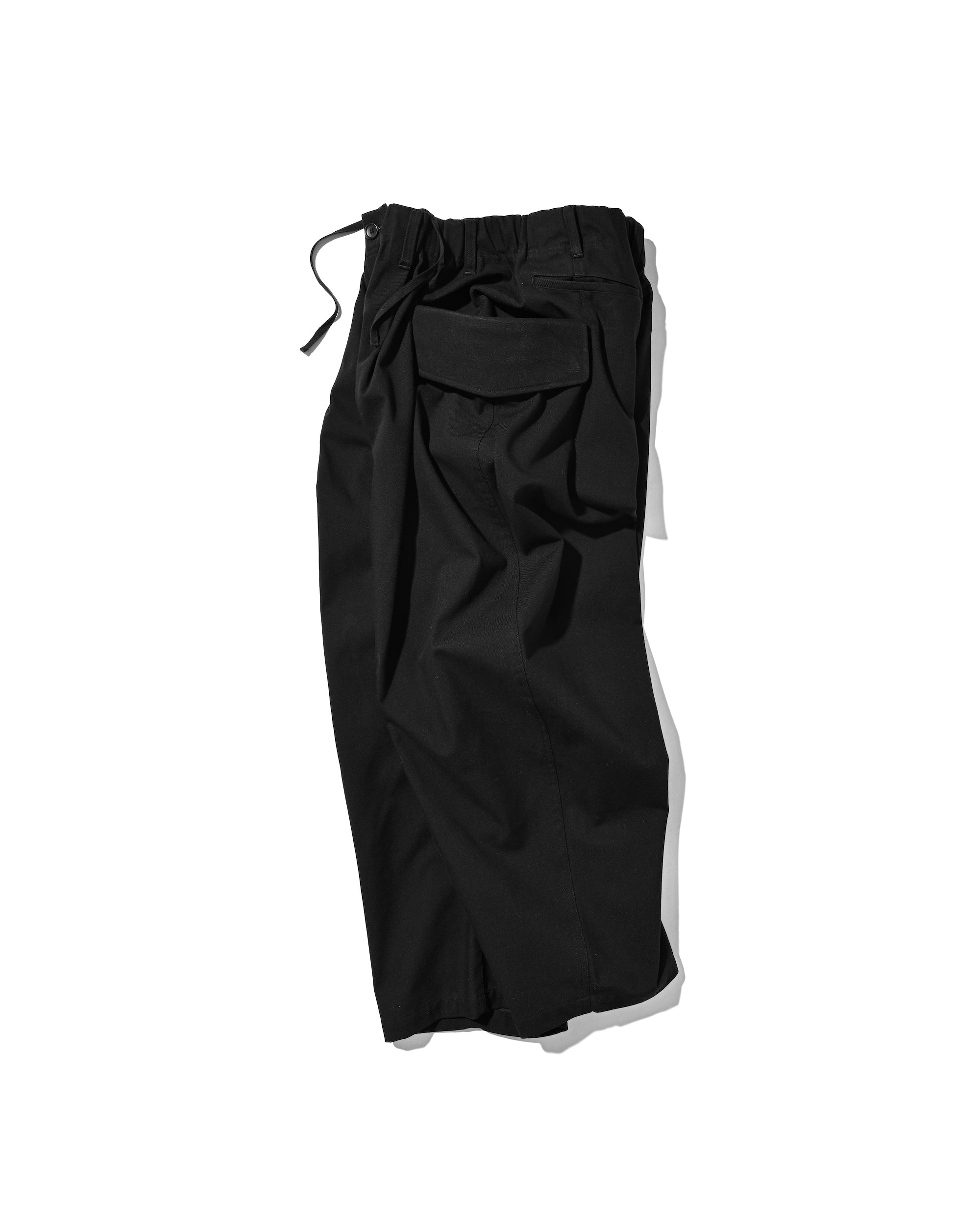 SIDE FLAP CURVE PANTS (BLACK)