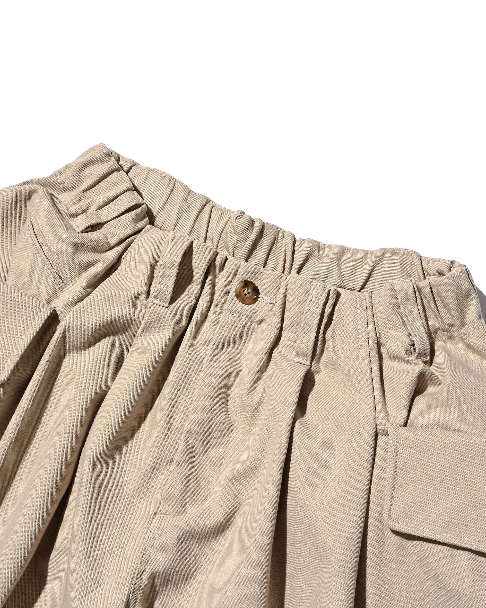 SIDE FLAP CURVE PANTS (BEIGE)