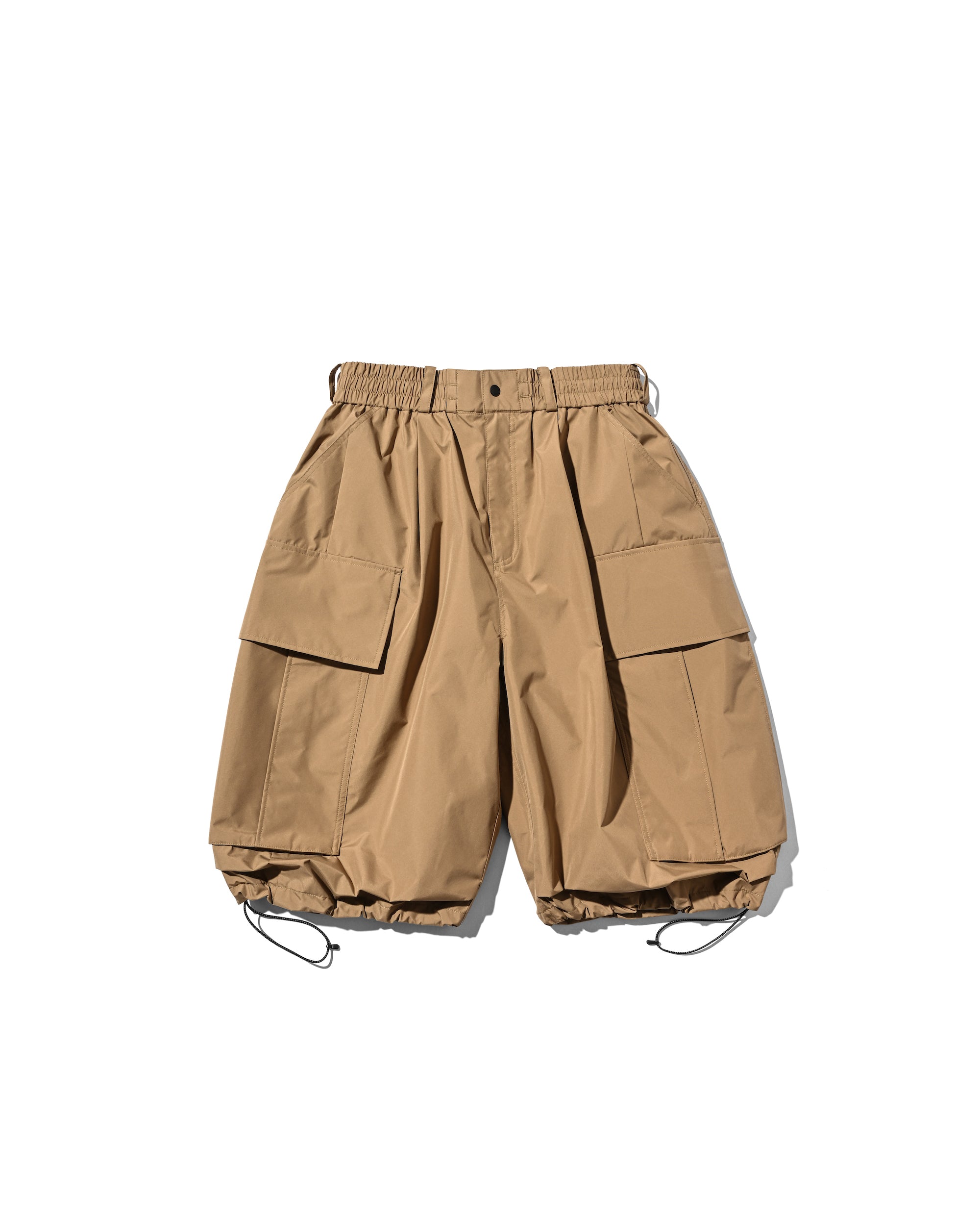 +PHENIX WINDSTOPPER® BY GORE-TEX LABS CITY MEGA POCKET BALLOON CARGO HALF PANTS (CAMEL BEIGE)