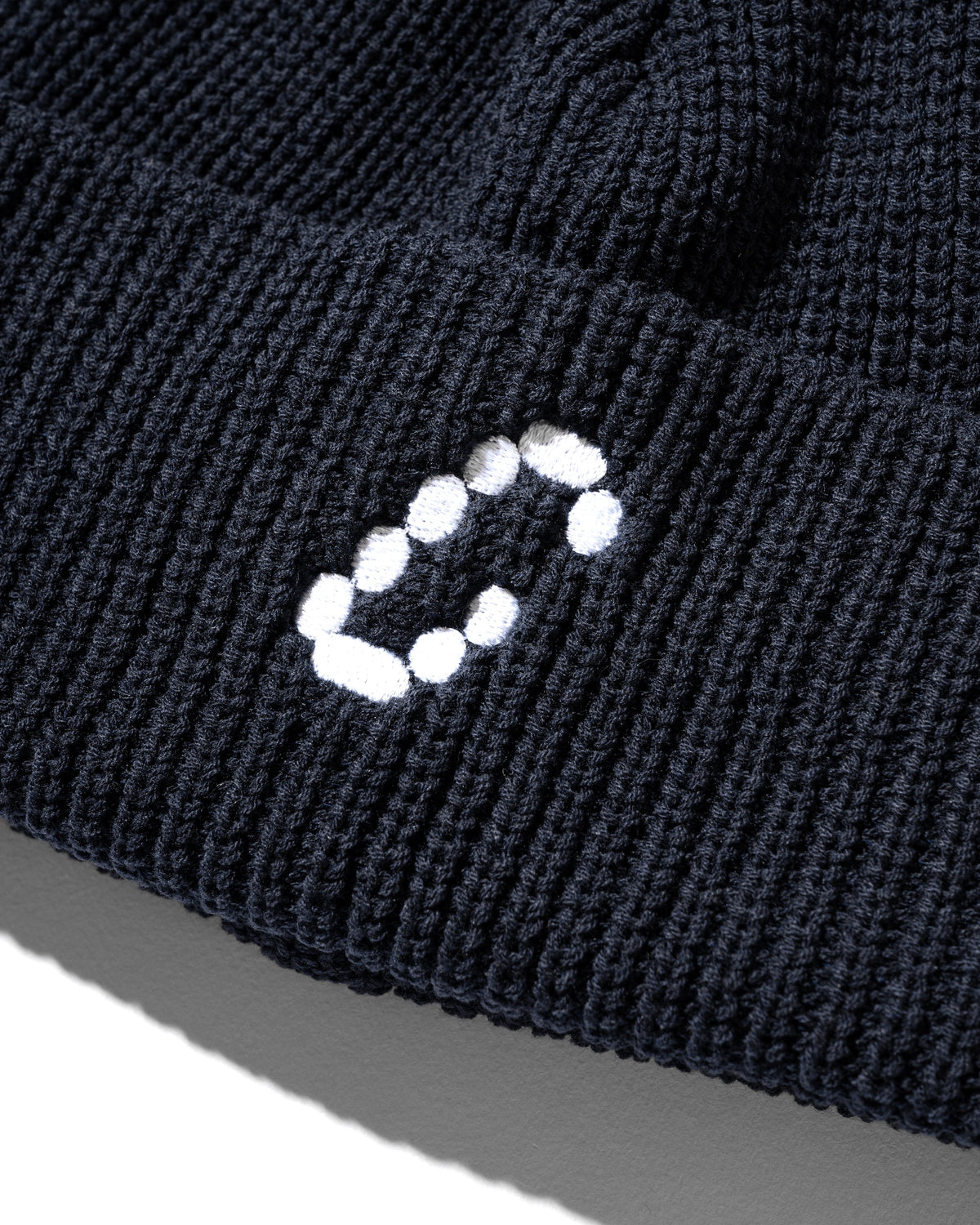“C” COTTON KNIT CAP 003 (NAVY)
