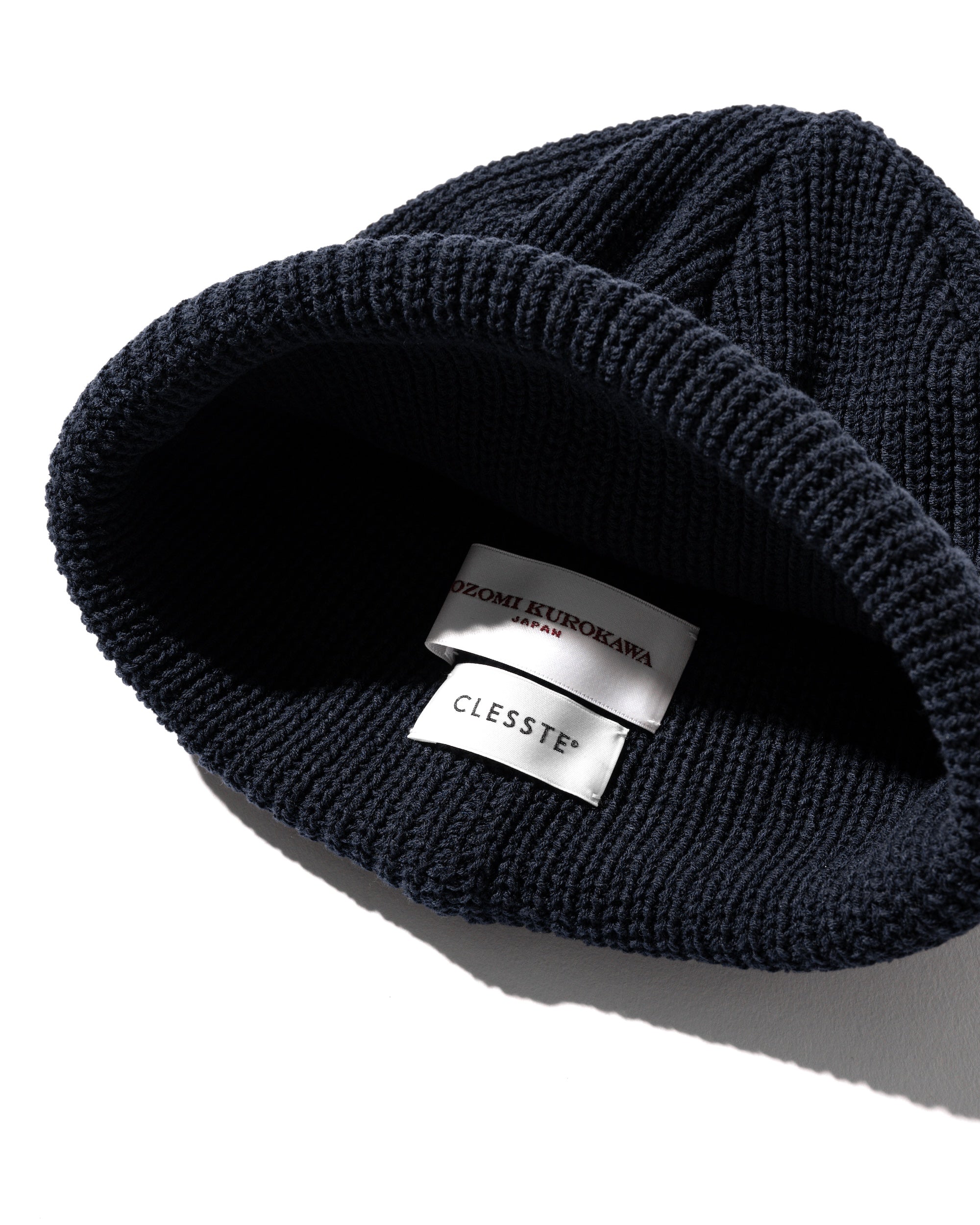 C” COTTON KNIT CAP 003 (NAVY)