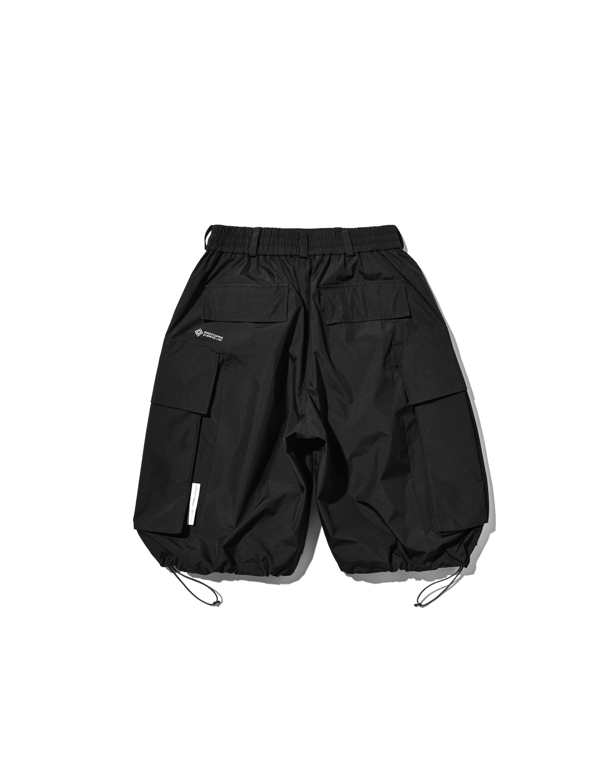 +PHENIX WINDSTOPPER® BY GORE-TEX LABS CITY MEGA POCKET BALLOON CARGO HALF PANTS(BLACK)