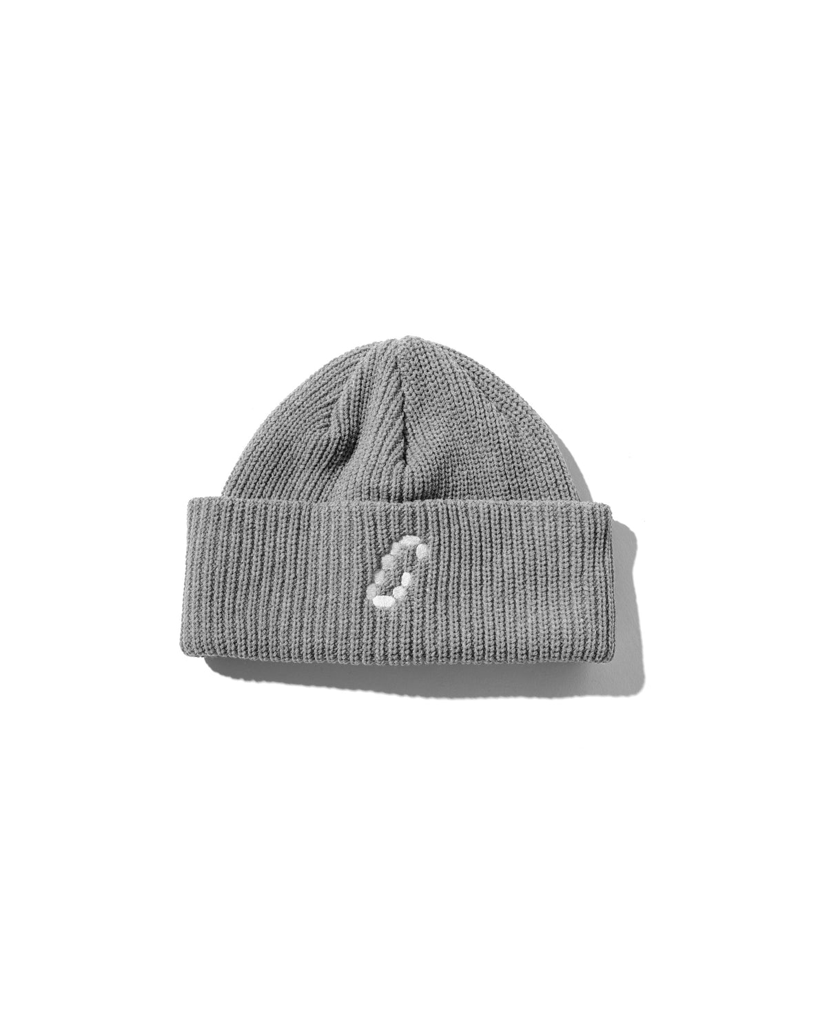 “C” COTTON KNIT CAP 003 (GRAY)
