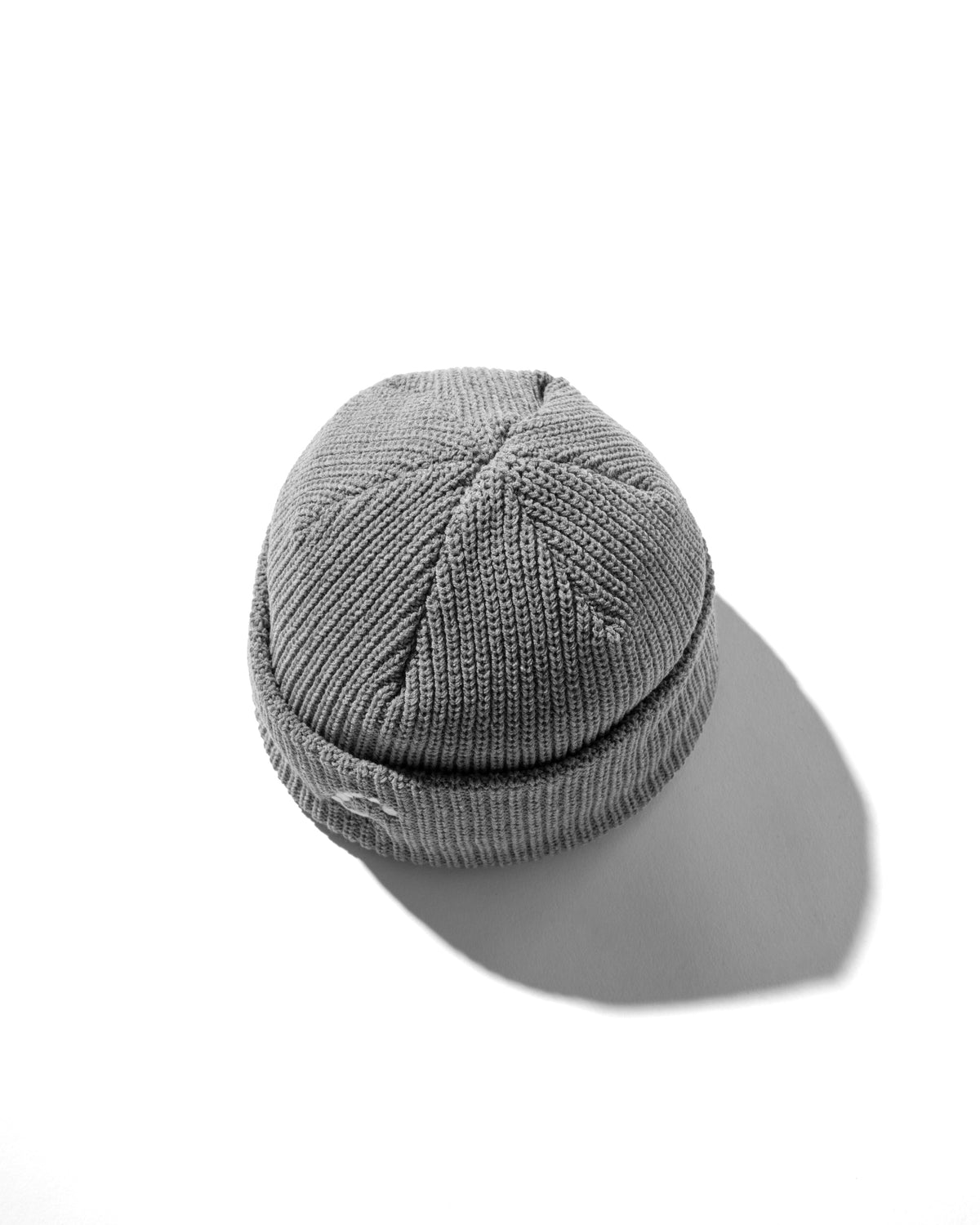 “C” COTTON KNIT CAP 003 (GRAY)