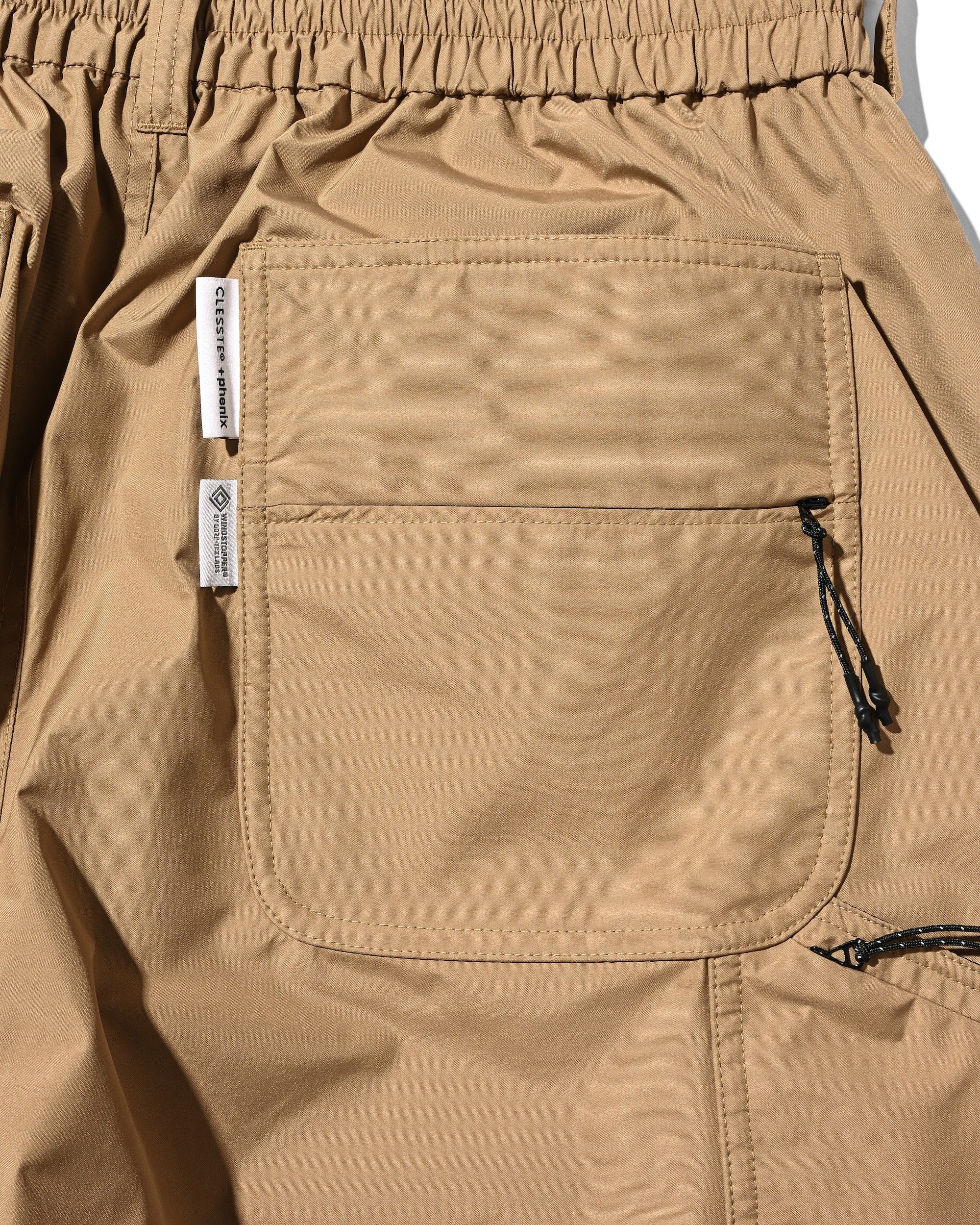 +PHENIX WINDSTOPPER® BY GORE-TEX LABS DOUBLE KNEE CURVED WORKER PANTS (CAMEL BEIGE)
