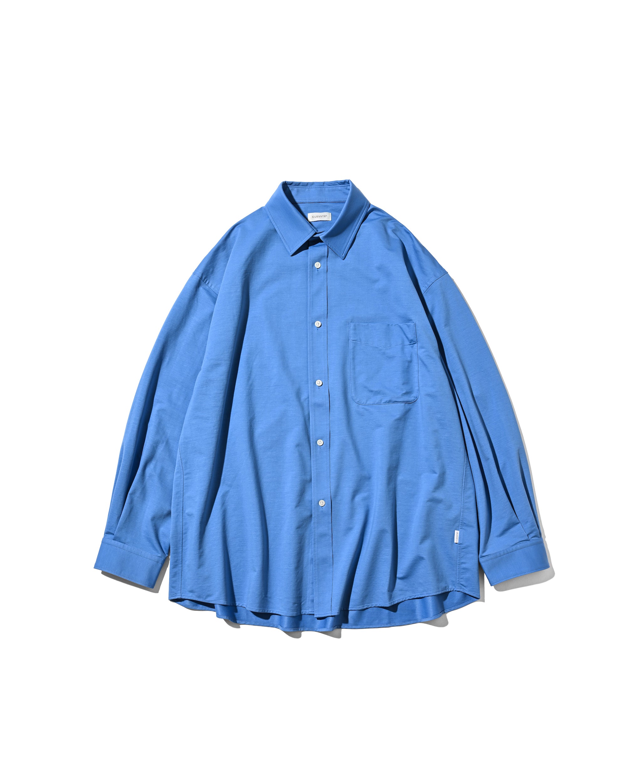 【5.6 WED 20:00- IN STOCK】46G KNIT EVERYDAY L/S SHIRT (SAX BLUE)