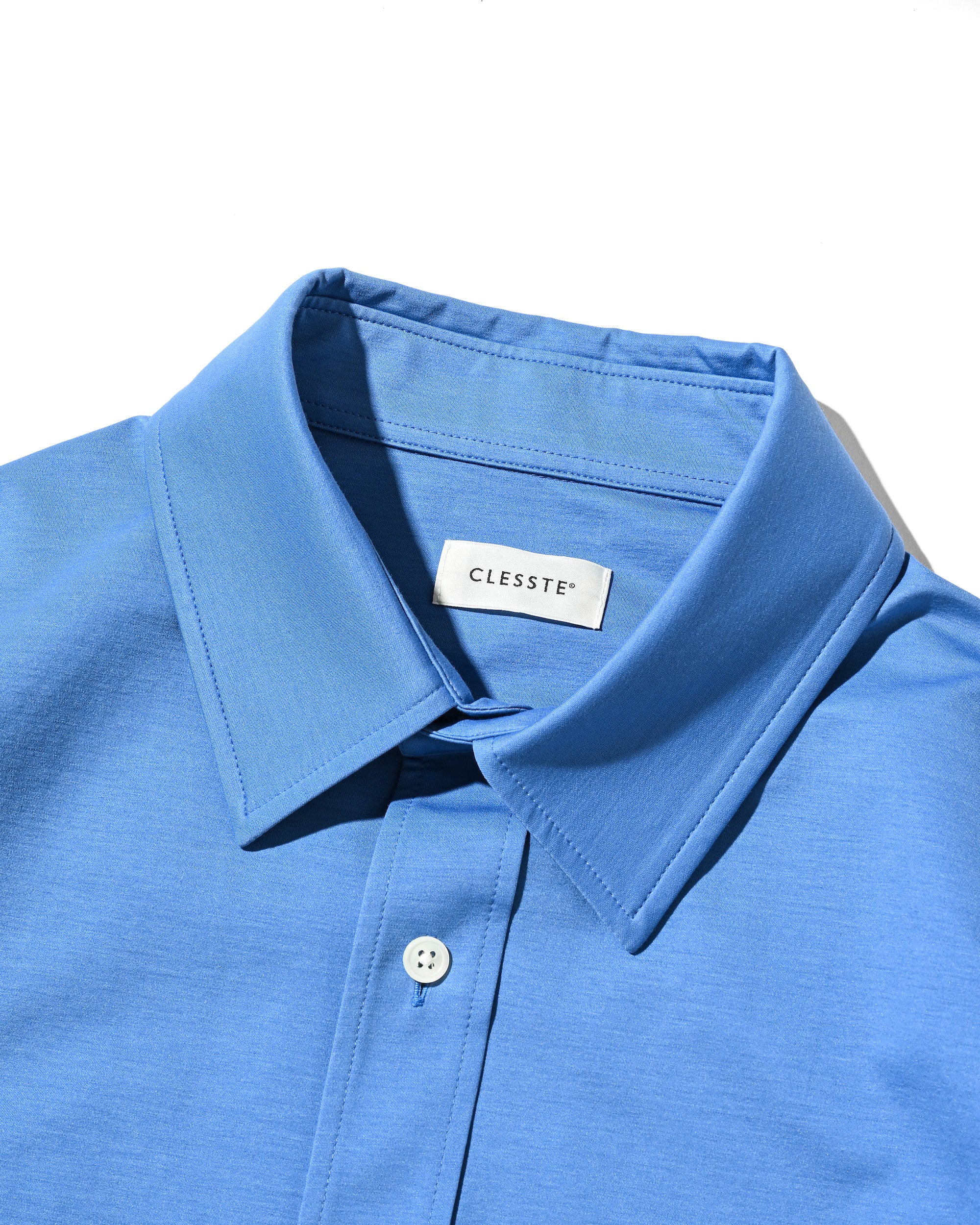 5.6 WED 20:00- IN STOCK】46G KNIT EVERYDAY L/S SHIRT (SAX BLUE)