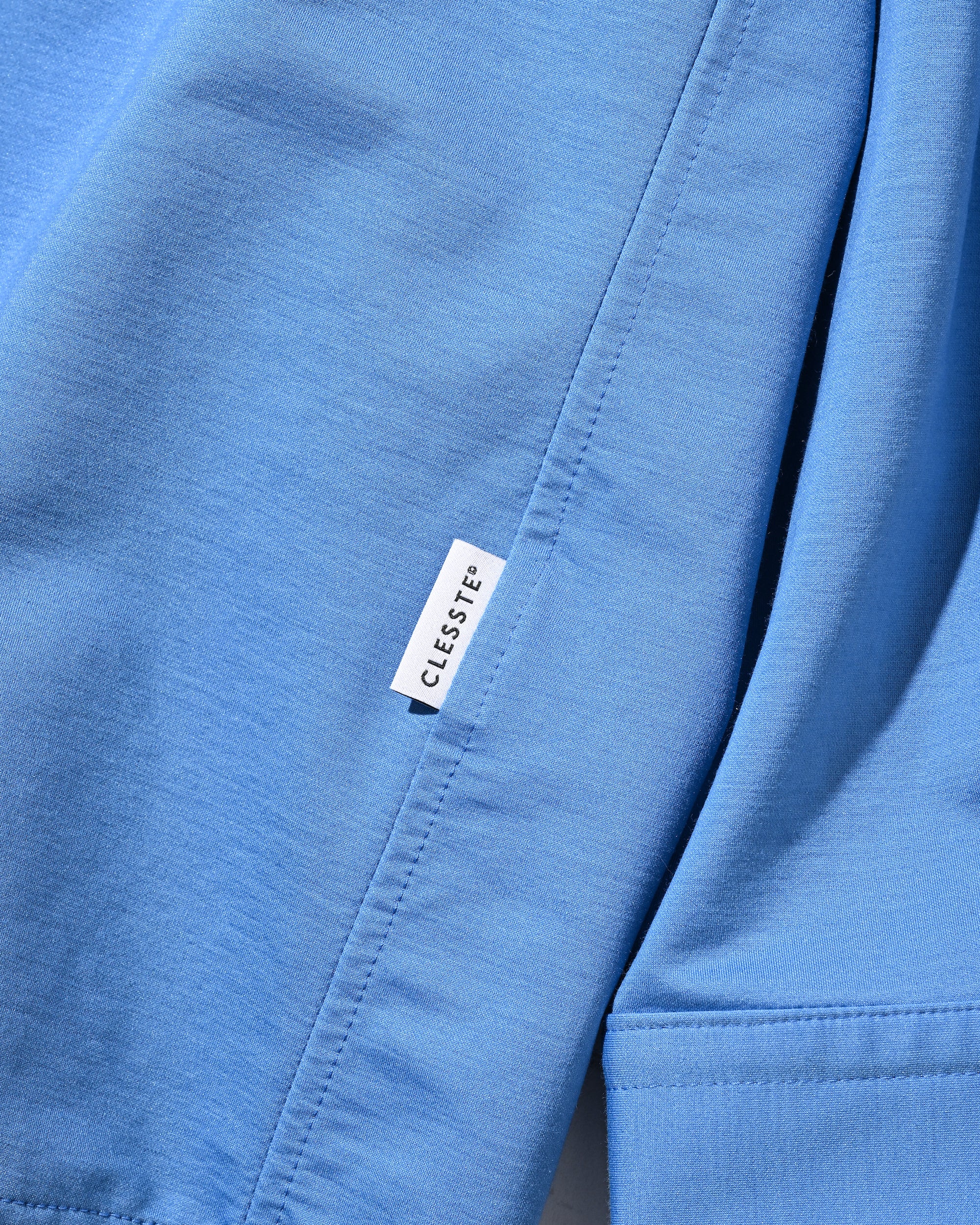 【5.6 WED 20:00- IN STOCK】46G KNIT EVERYDAY L/S SHIRT (SAX BLUE)