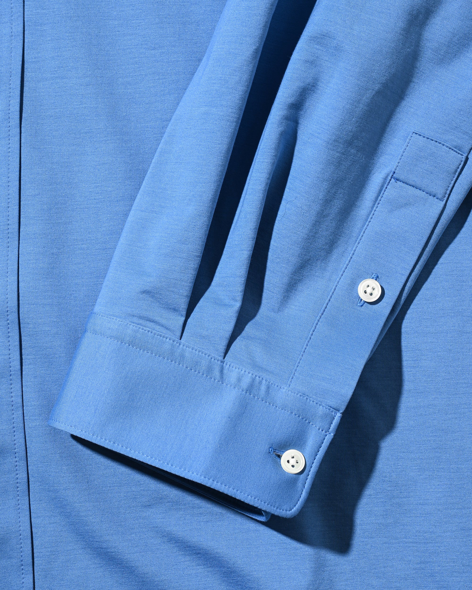 5.6 WED 20:00- IN STOCK】46G KNIT EVERYDAY L/S SHIRT (SAX BLUE)