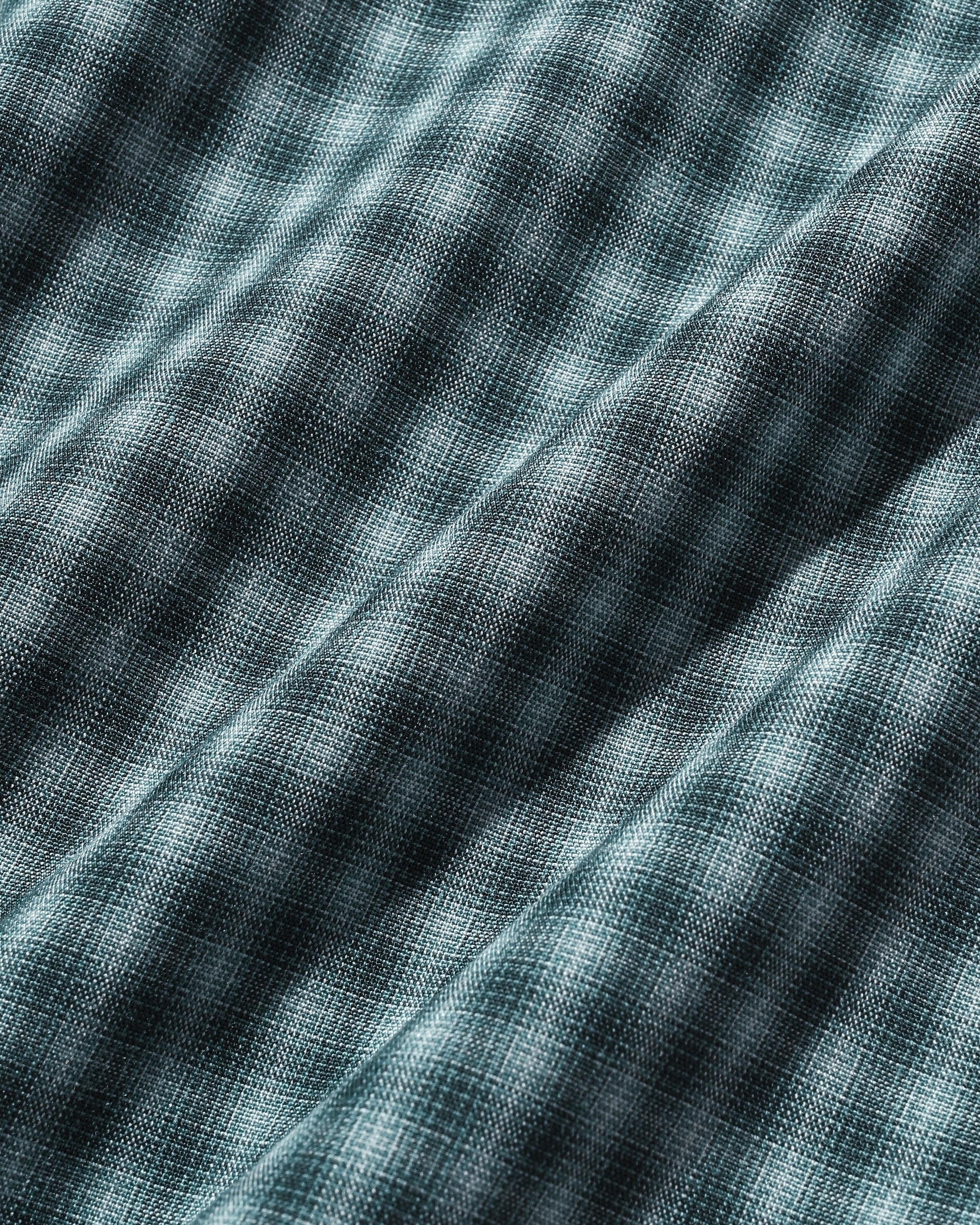 【5.20 WED 20:00- IN STOCK】MINI OMBRE CHECK OPEN COLLAR L/S SHIRT (BLUE)