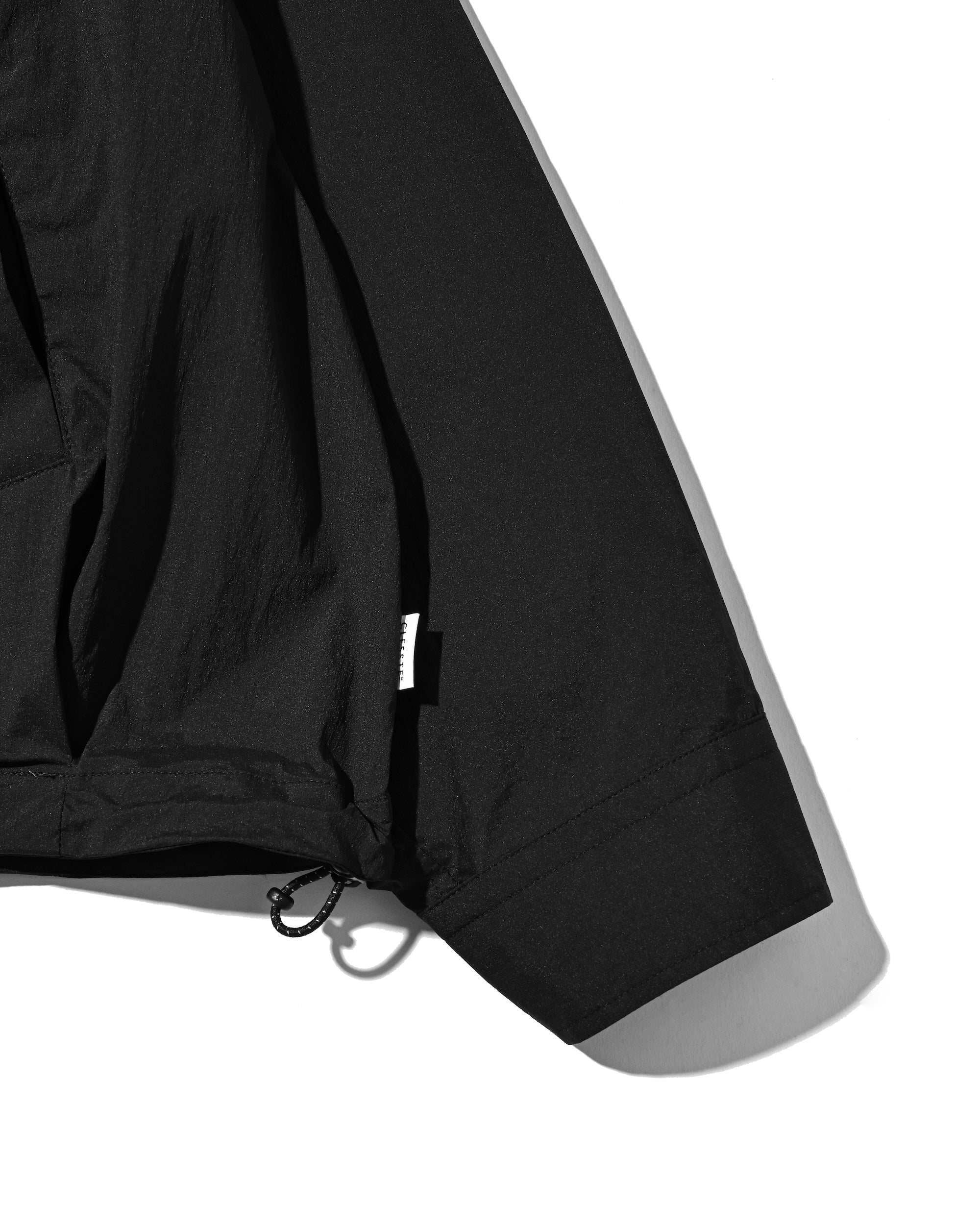 "C” CRISPY NYLON CITY UNIFORM BALLOON L/S SHIRT JACKET (BLACK×WHITE)