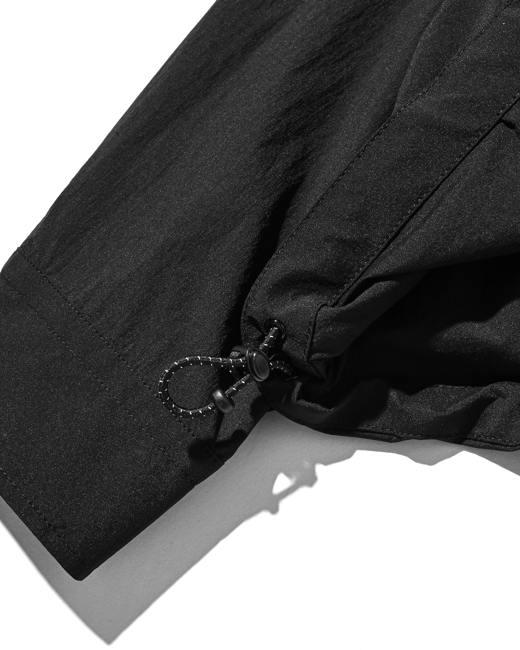 CRISPY NYLON CITY UNIFORM BALLOON L/S SHIRT JACKET (BLACK)
