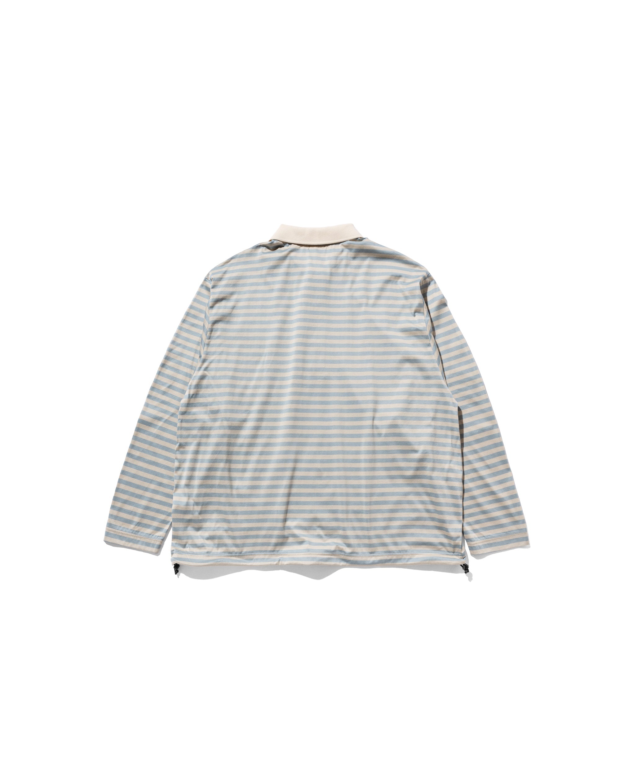 4.26 SAT 20:00- IN STOCK】WIDE STRIPED L/S POLO WITH